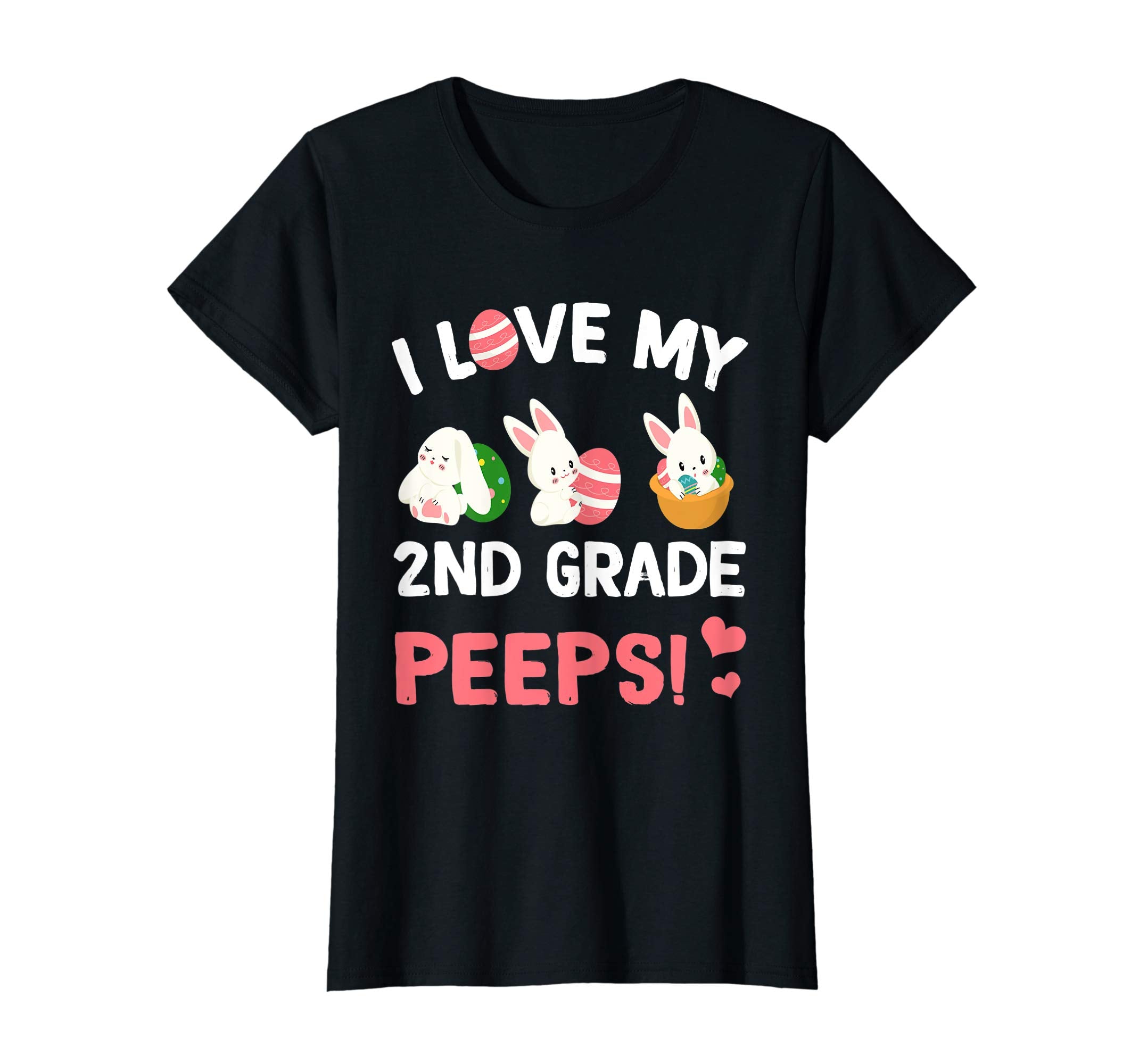 I Love My 2nd Grade Peeps Bunnies Easter Teacher T-Shirt