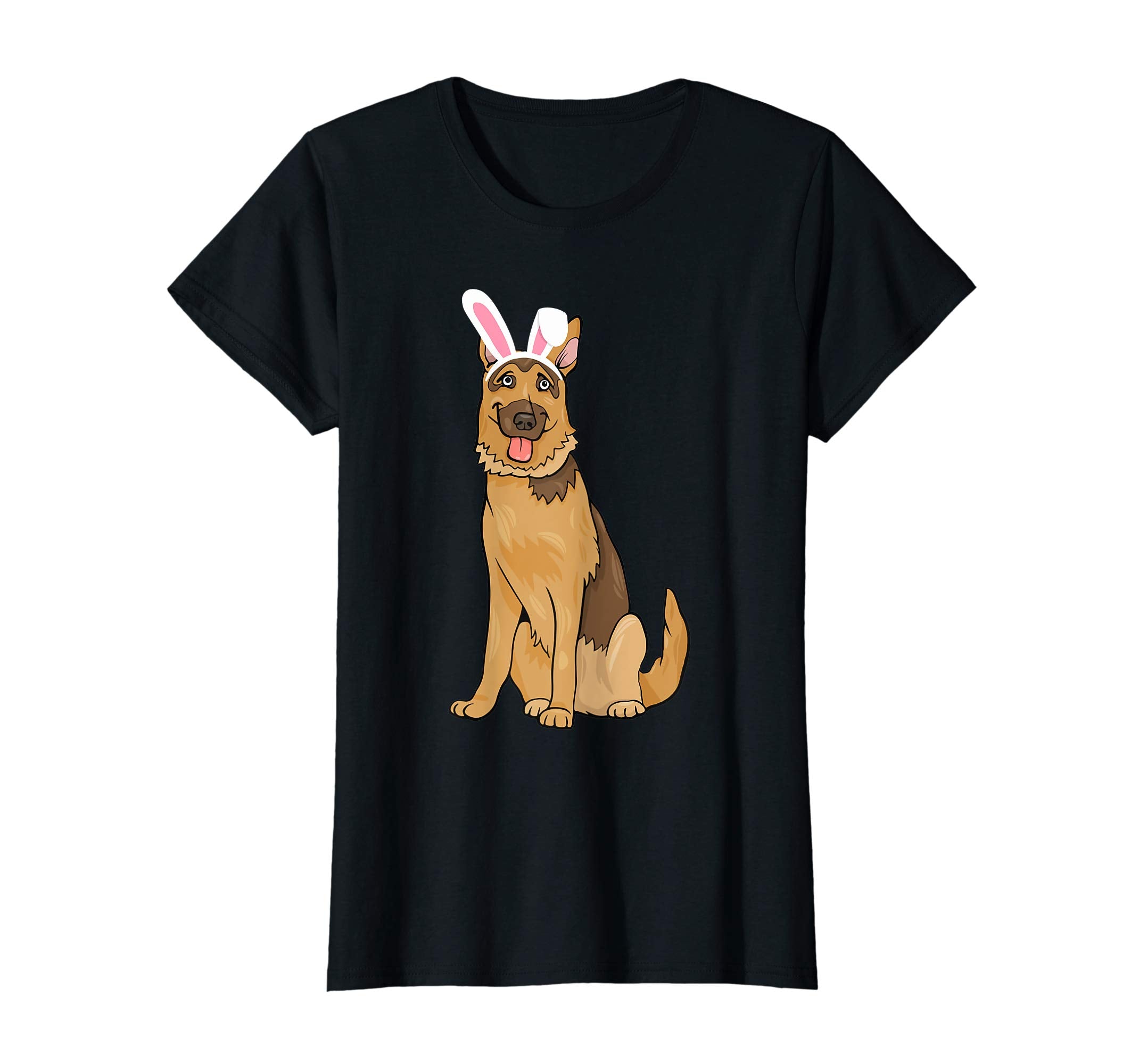 German Shepherd With Bunny Rabbit Hat Easter Happy Day Shirt