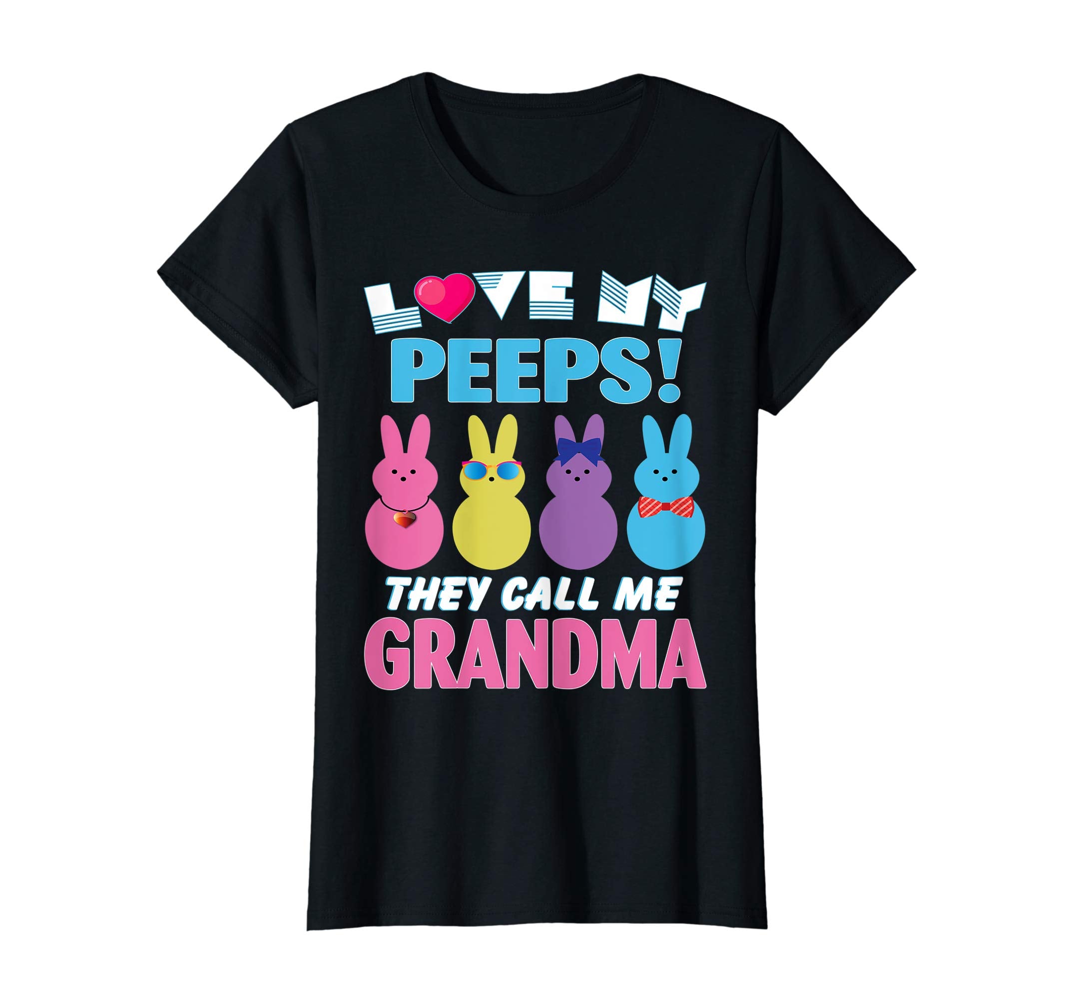I Love My Bunnies Peeps They Call Me Grandma Easter Shirt