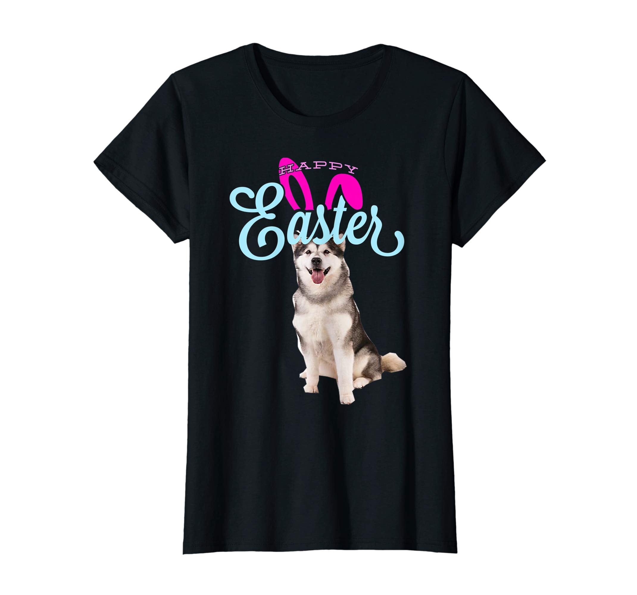 Easter Bunny Alaskan Malamute Tshirt Dog Men Women Gift