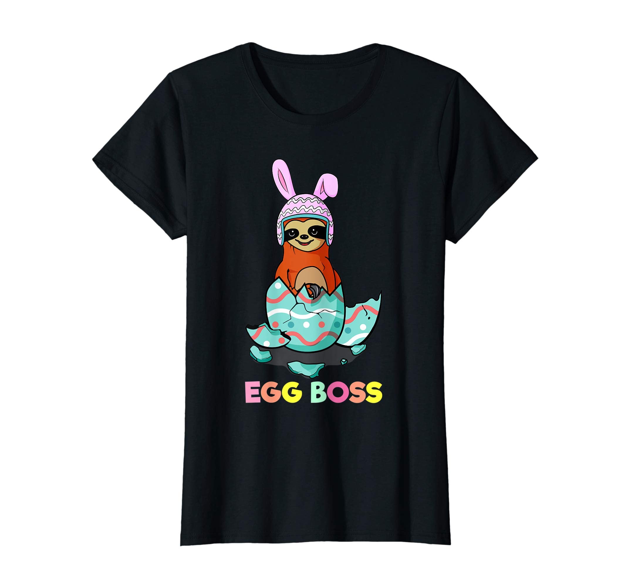 Funny Egg Boss Easter Sloth T-Shirt