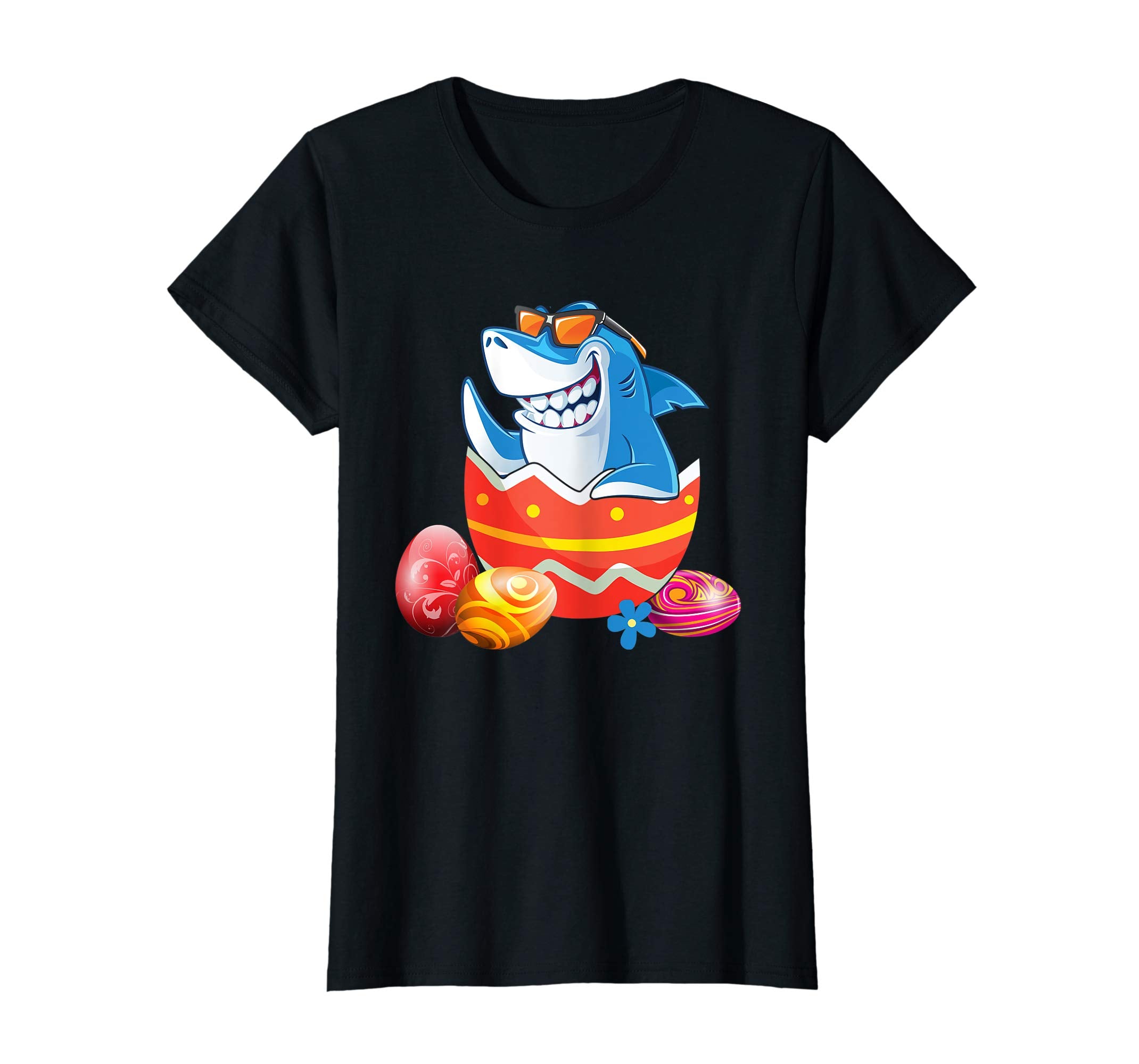 Easter Shirts For Kids Boys Girls Shark Shirt Easter Eggs