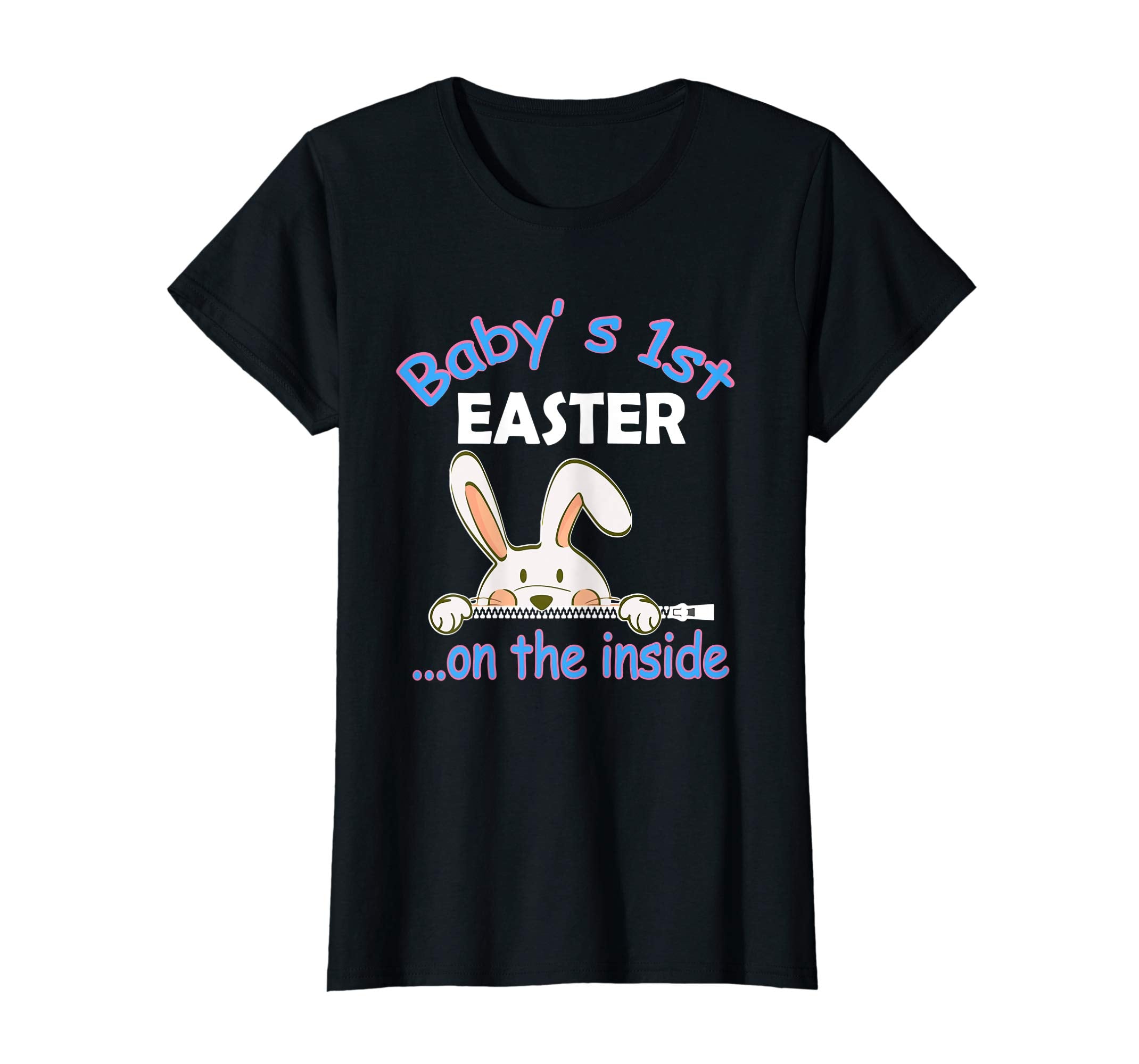 Pregnant Bunny Baby's 1st Easter On The Inside Happy Shirt