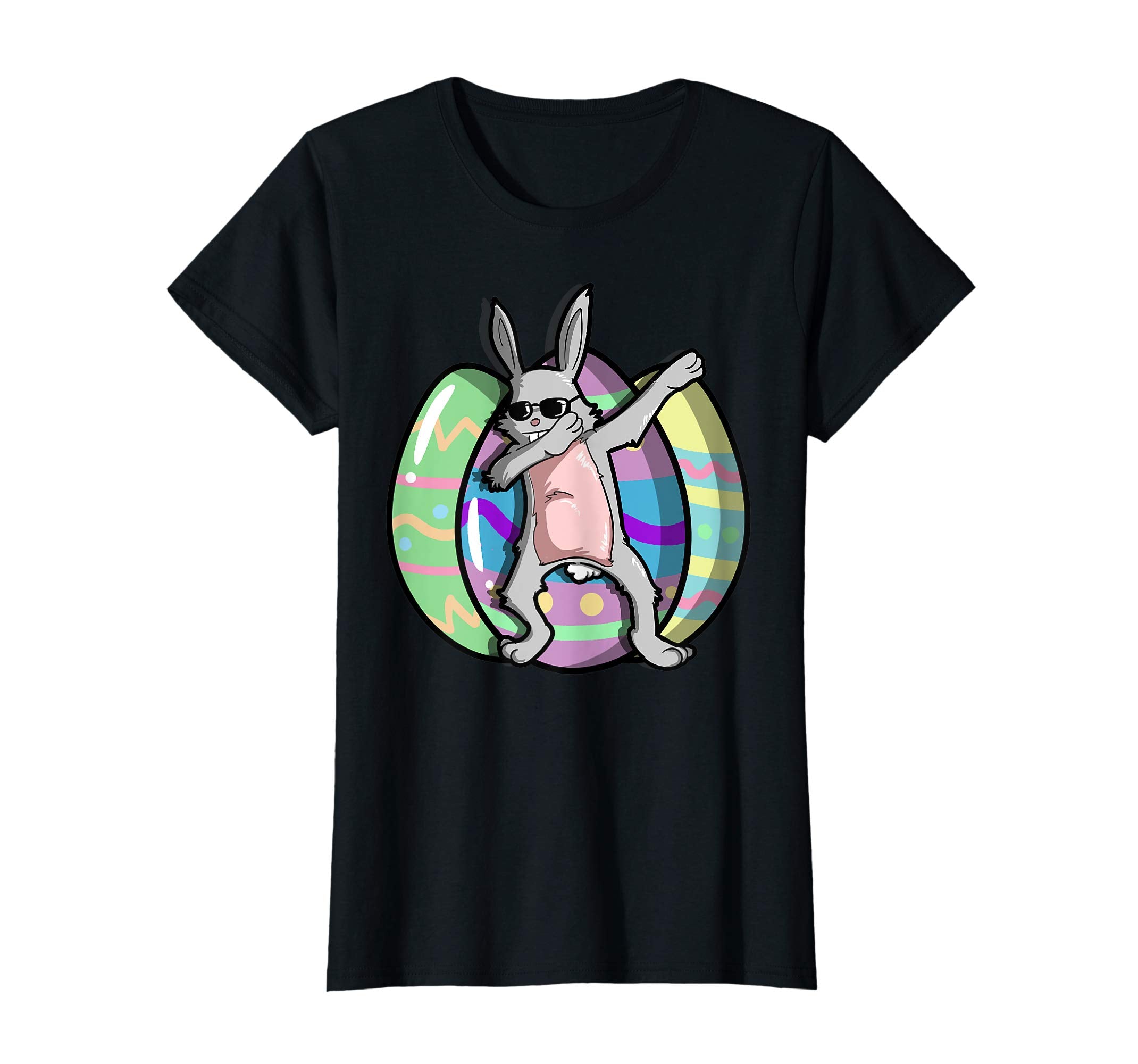 Easter Shirt For Boys Girls Cool Dabbing Rabbit