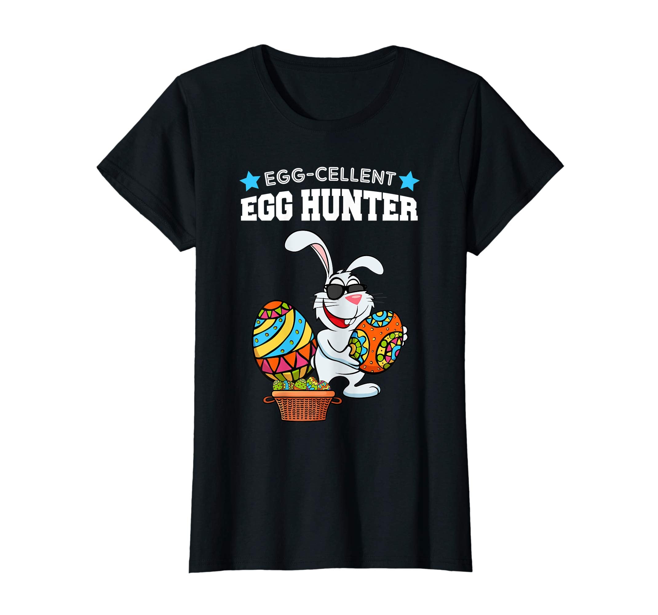 Egg-cellent Egg Hunter Easter Bunny With Sun Glass T-Shirt