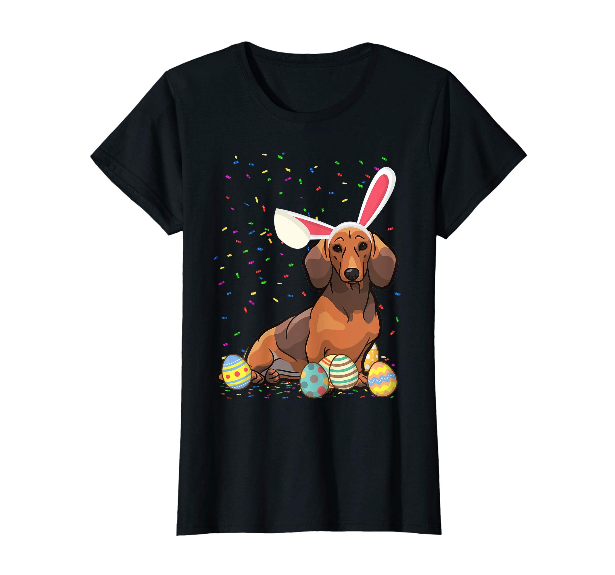 Dach Shund Dog Ear Easter Eggs Shirt Happy Easter Day Gift