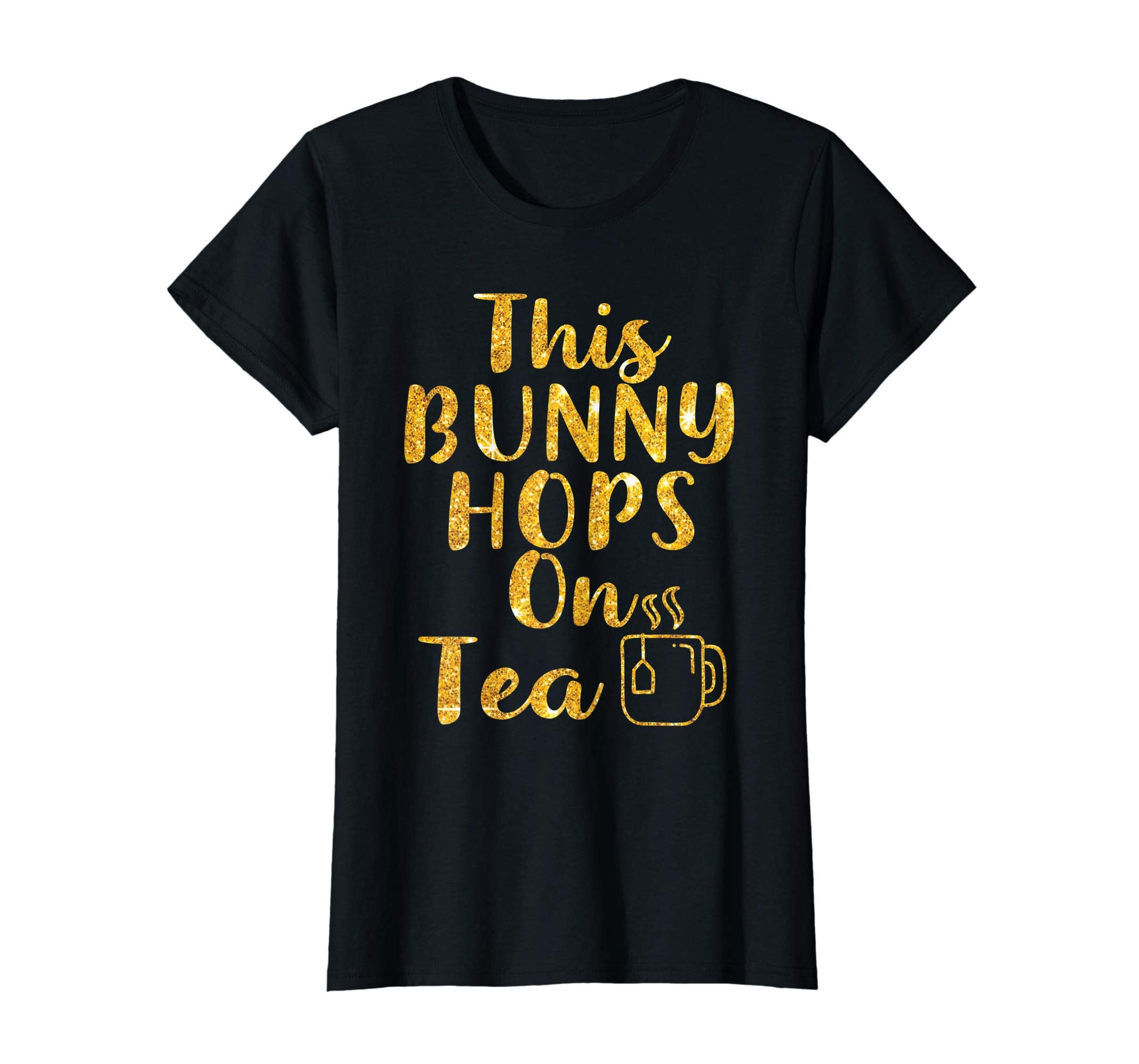 This Bunny Hops on Tea tshirt Easter Bunny