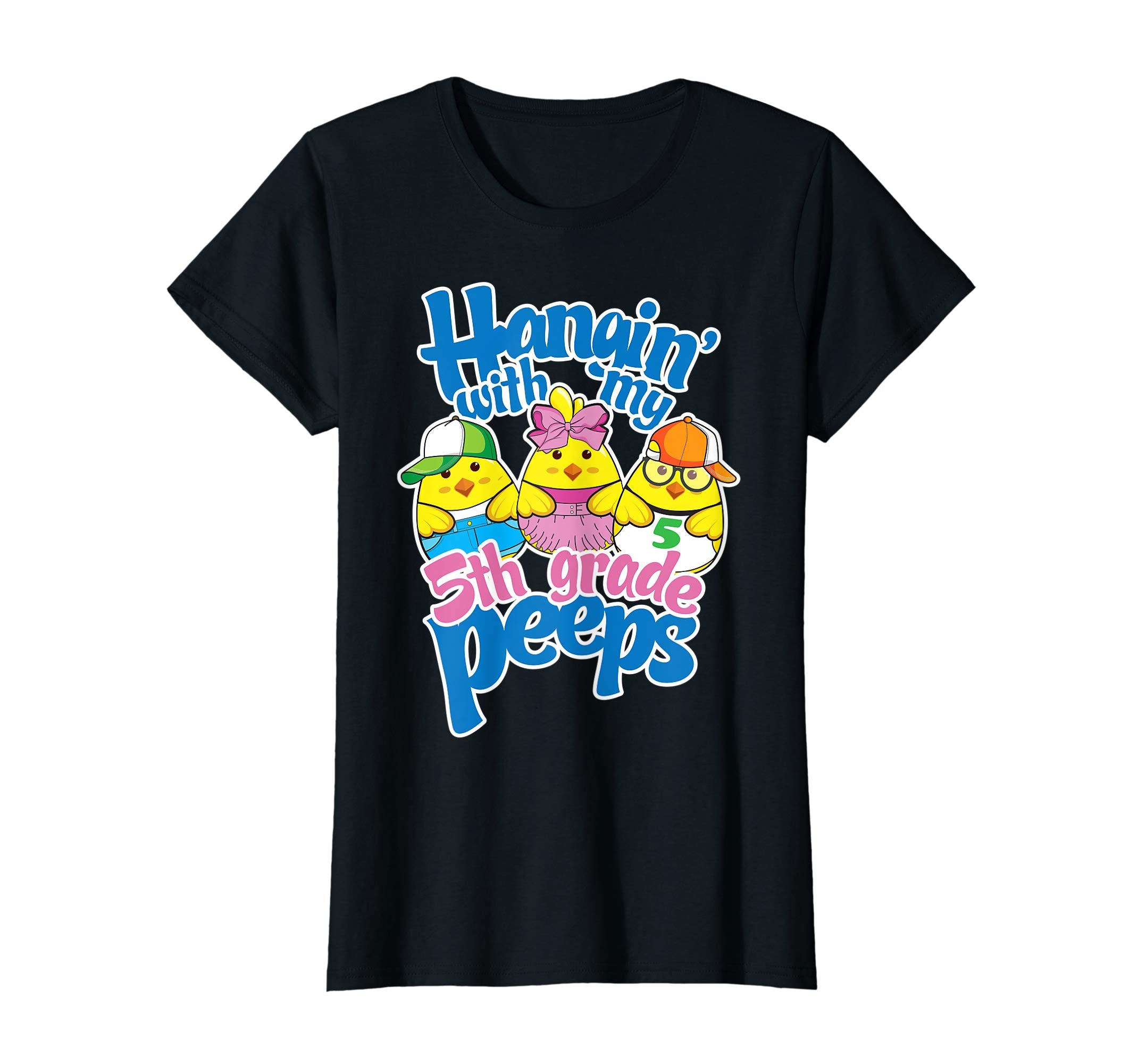 &quot;Hanging with 5th grade peeps shirt Easter Gift Teacher Kids