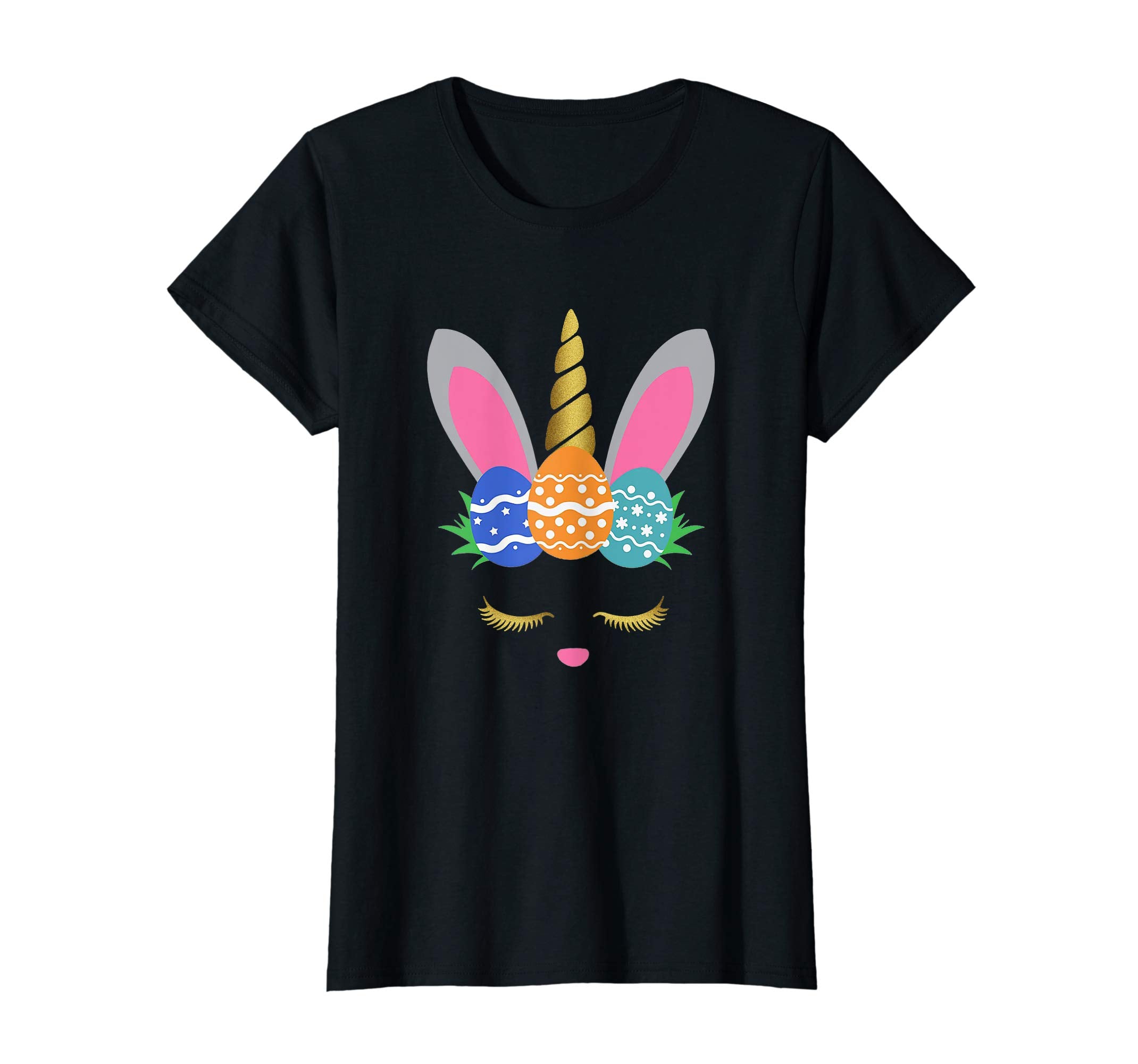 Bunny Unicorn Funny Easter Eggs T Shirt Men Woman Kids