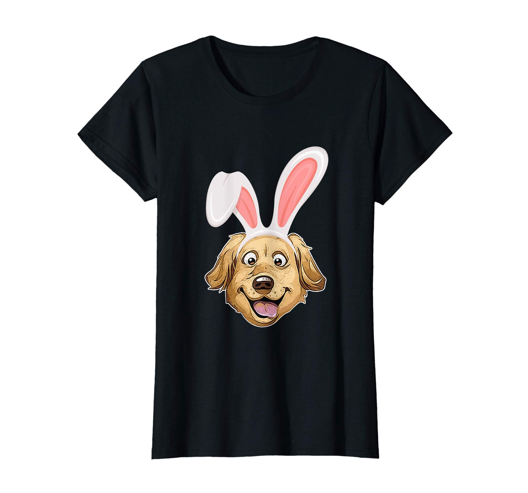 Golden Retriever Dressed As Easter Bunny Rabbit Ears T-Shirt