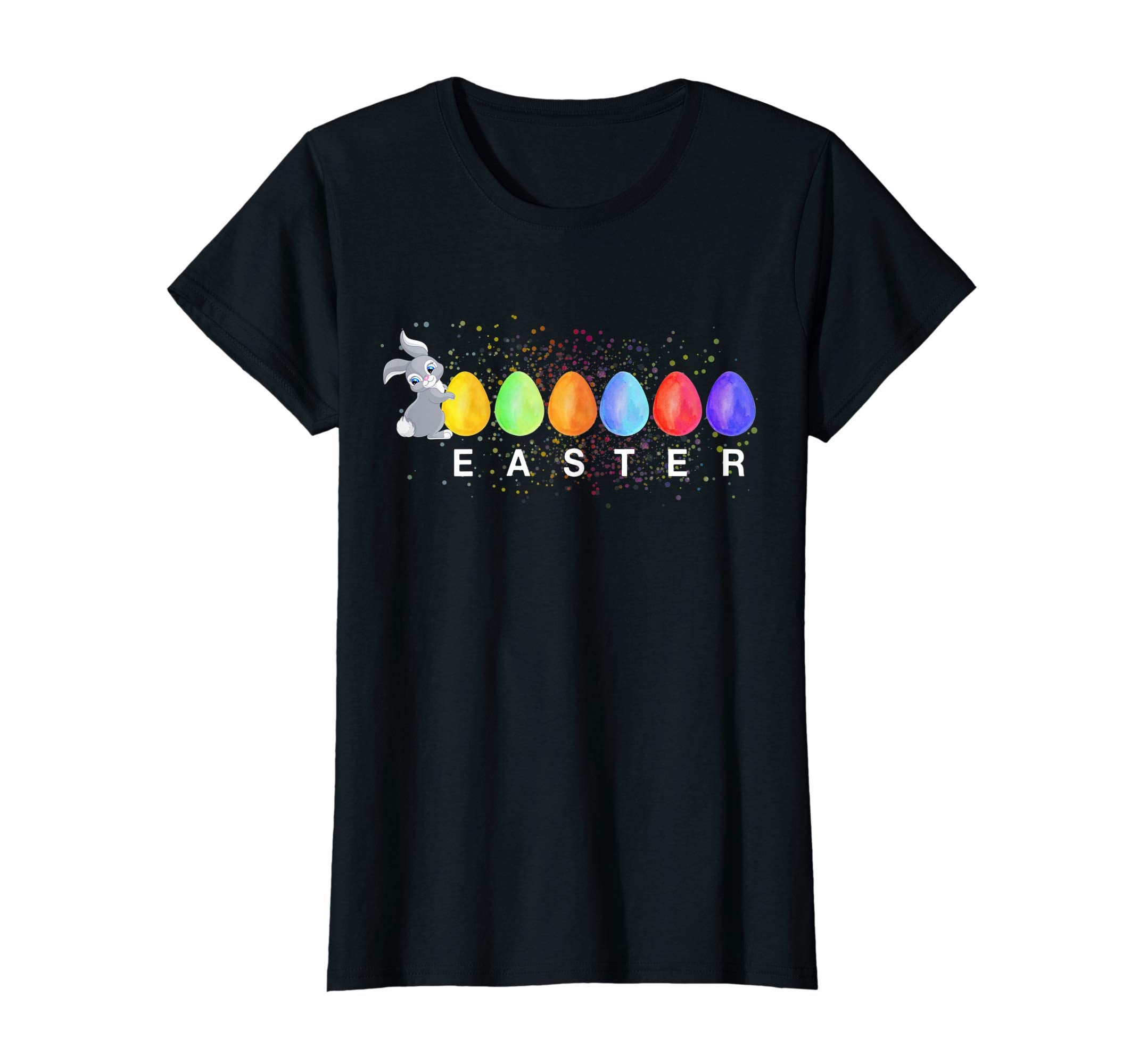 Cute Rabbit with Eggs Happy Easter T shirt
