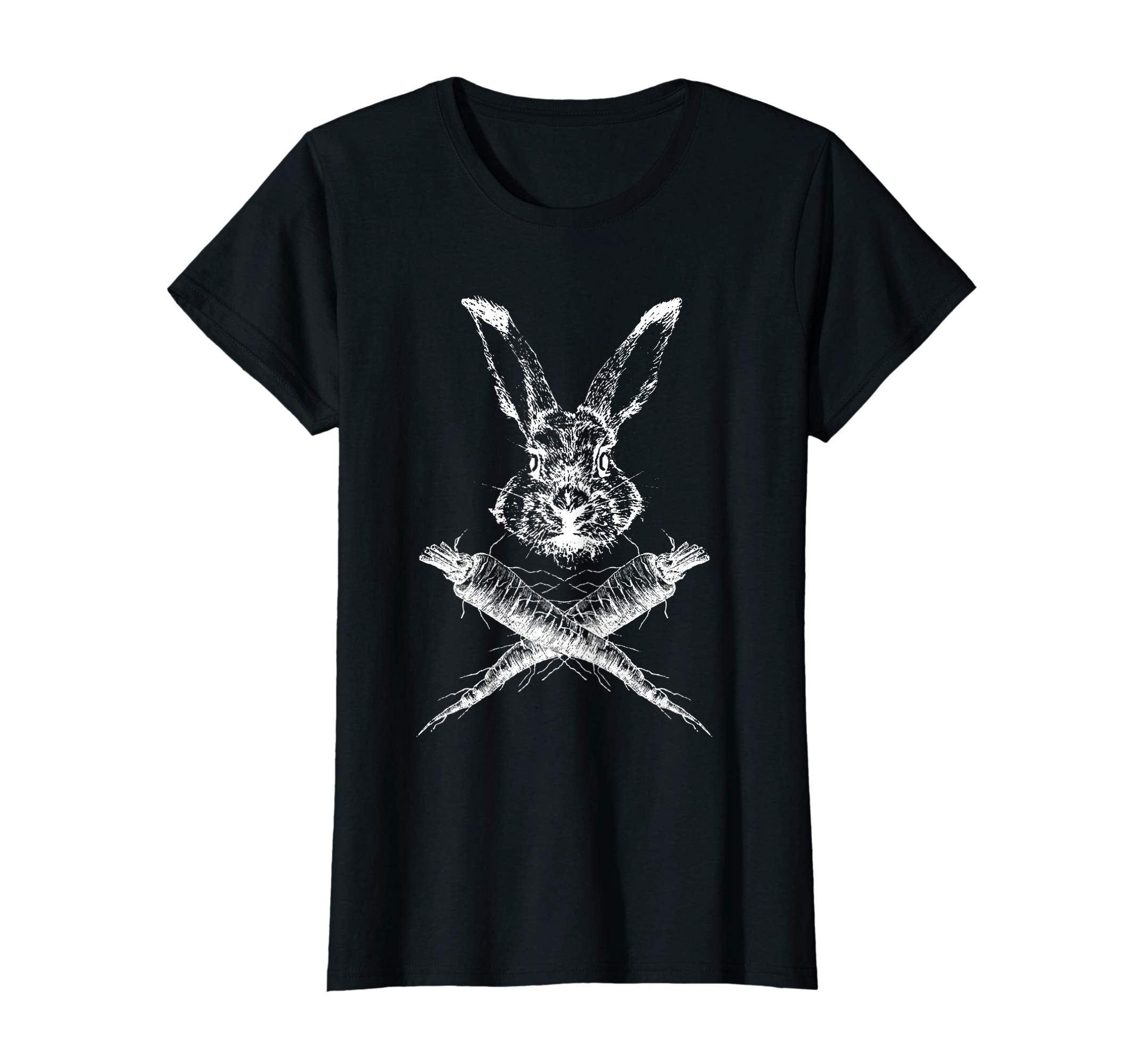 Happy Easter T Shirt Funny Bunny Skull Crossbones Egg
