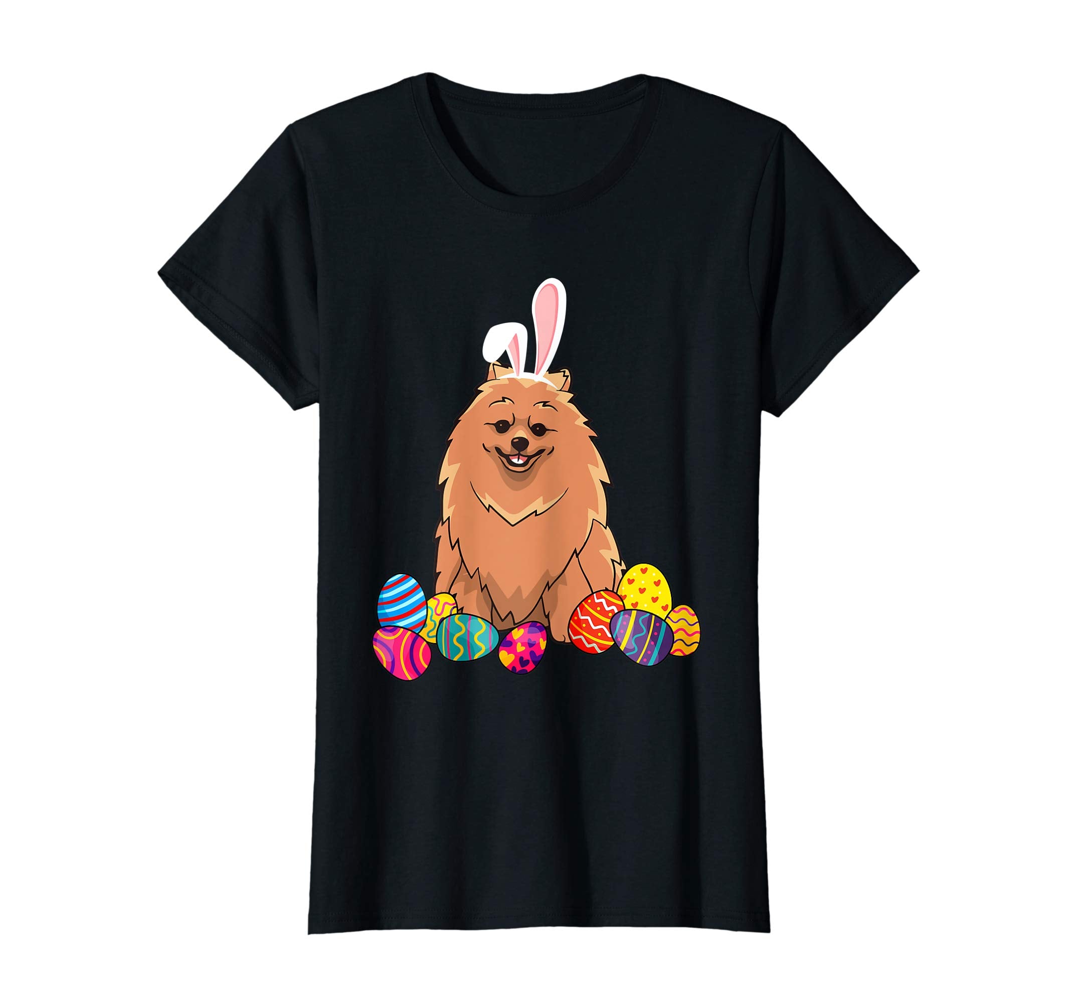 Pomeranian Bunny Ear With Egg Easter Easter Day Shirt