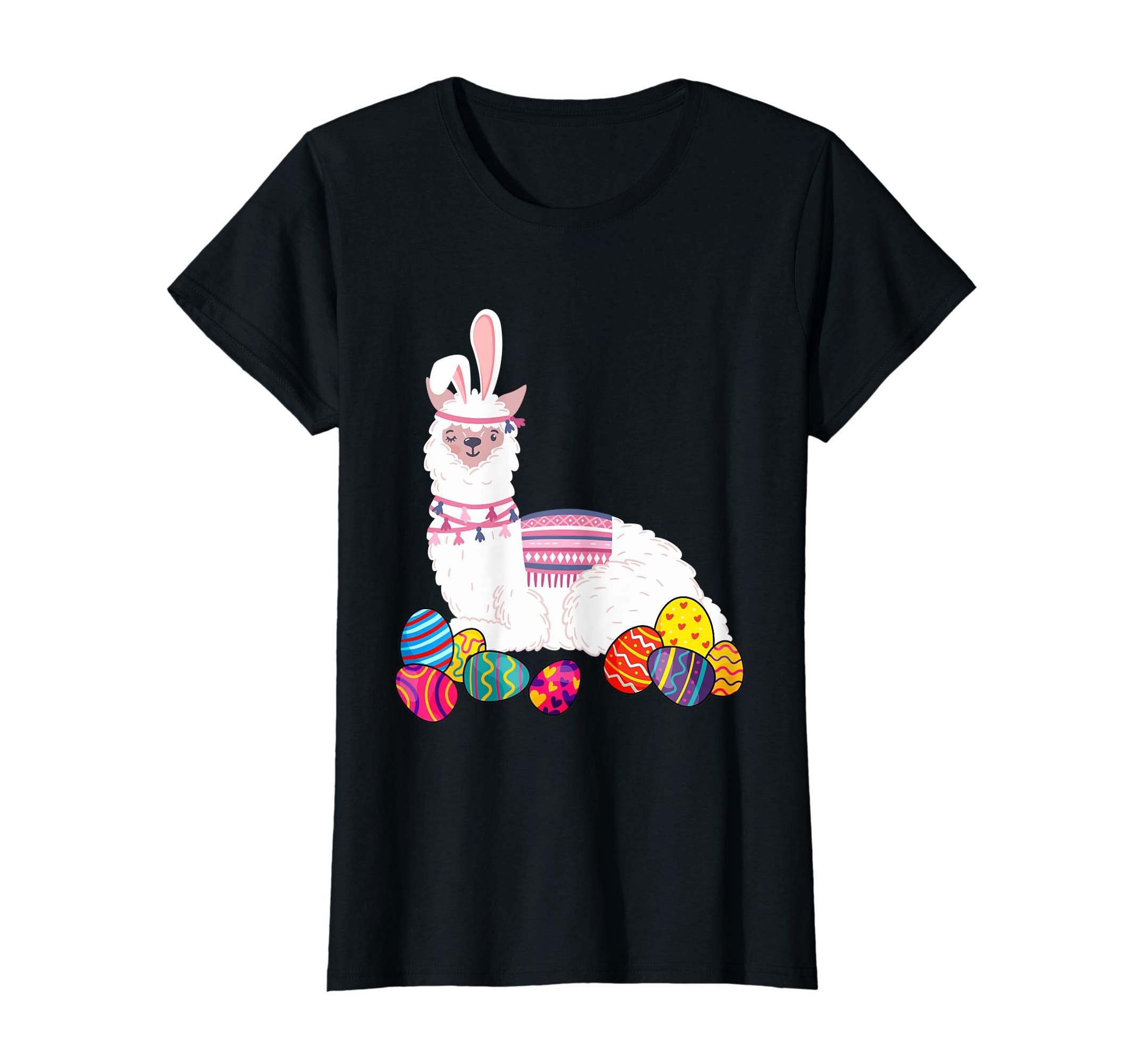 Llama Bunny Ear With Egg Easter Easter Day Shirt