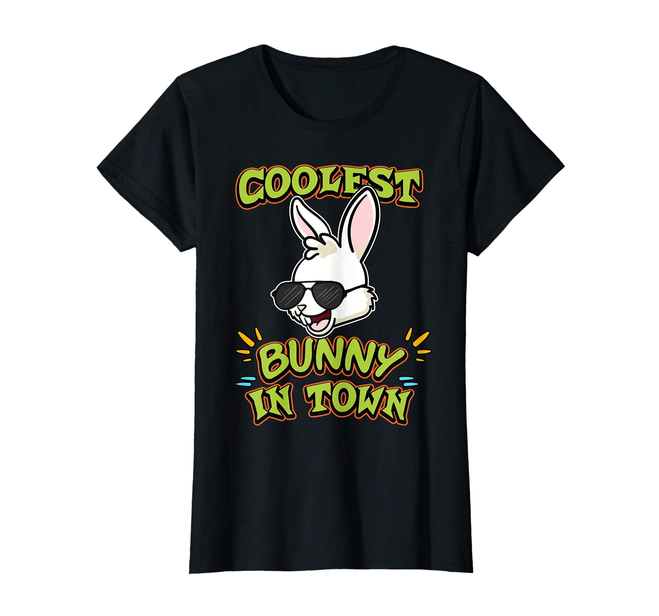 Coolest Bunny in Town Easter Day T Shirt Egg Hunt Gift Idea