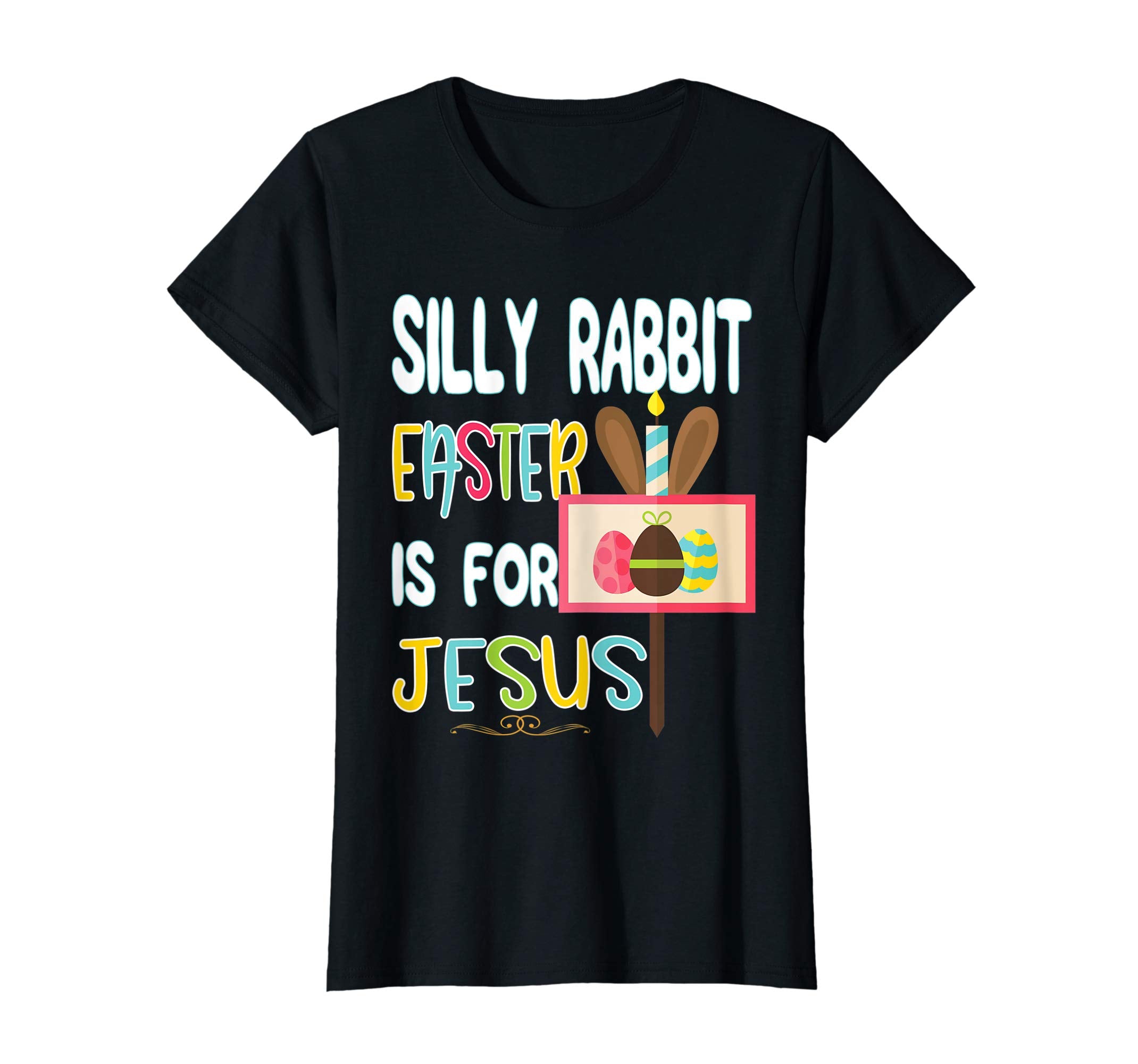 Christian Easter Shirts Women Religious Gift Rabbit Jesus