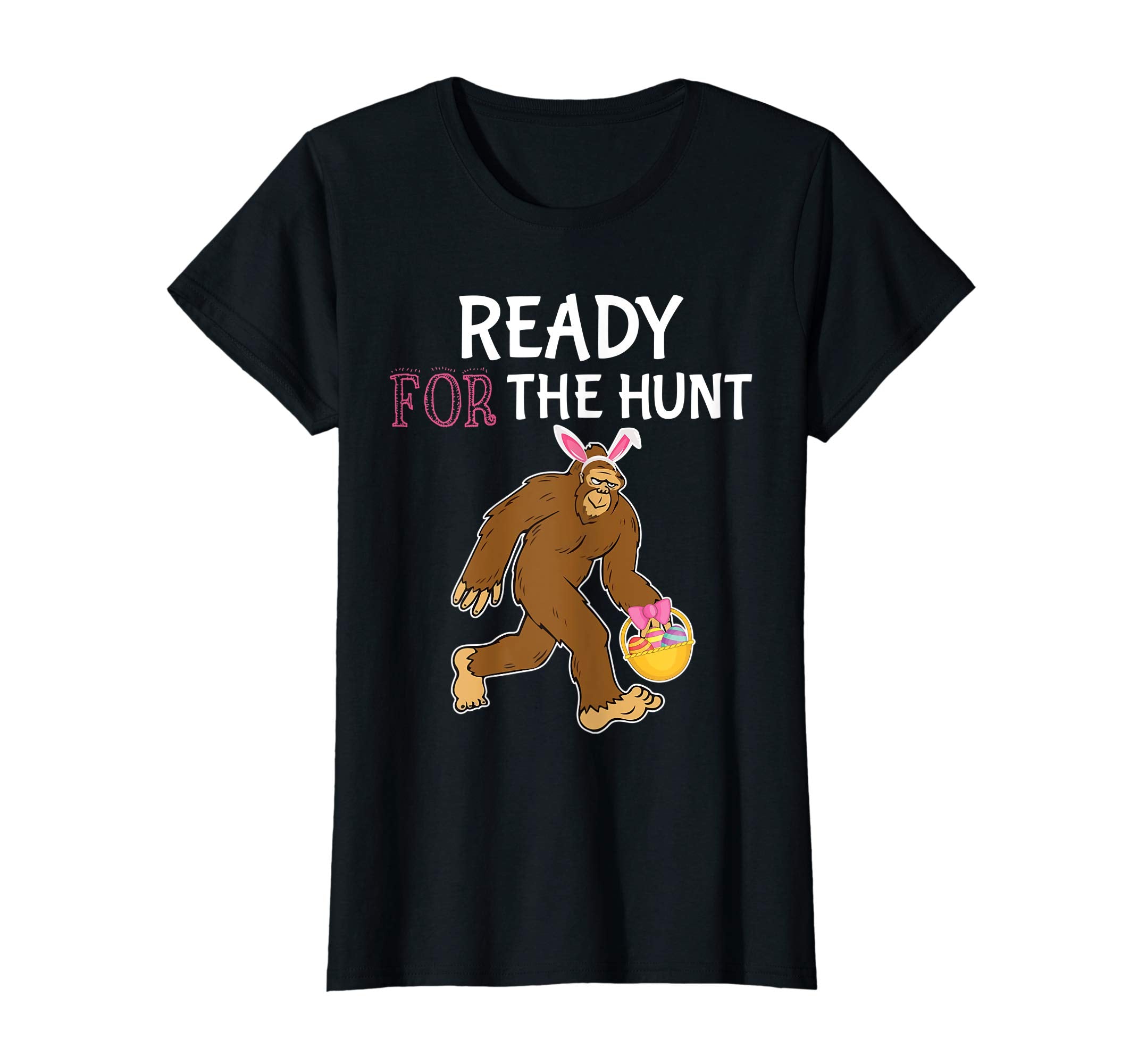 Bunny Bigfoot And Easter Egg Basket Ready For The Hunt Shirt