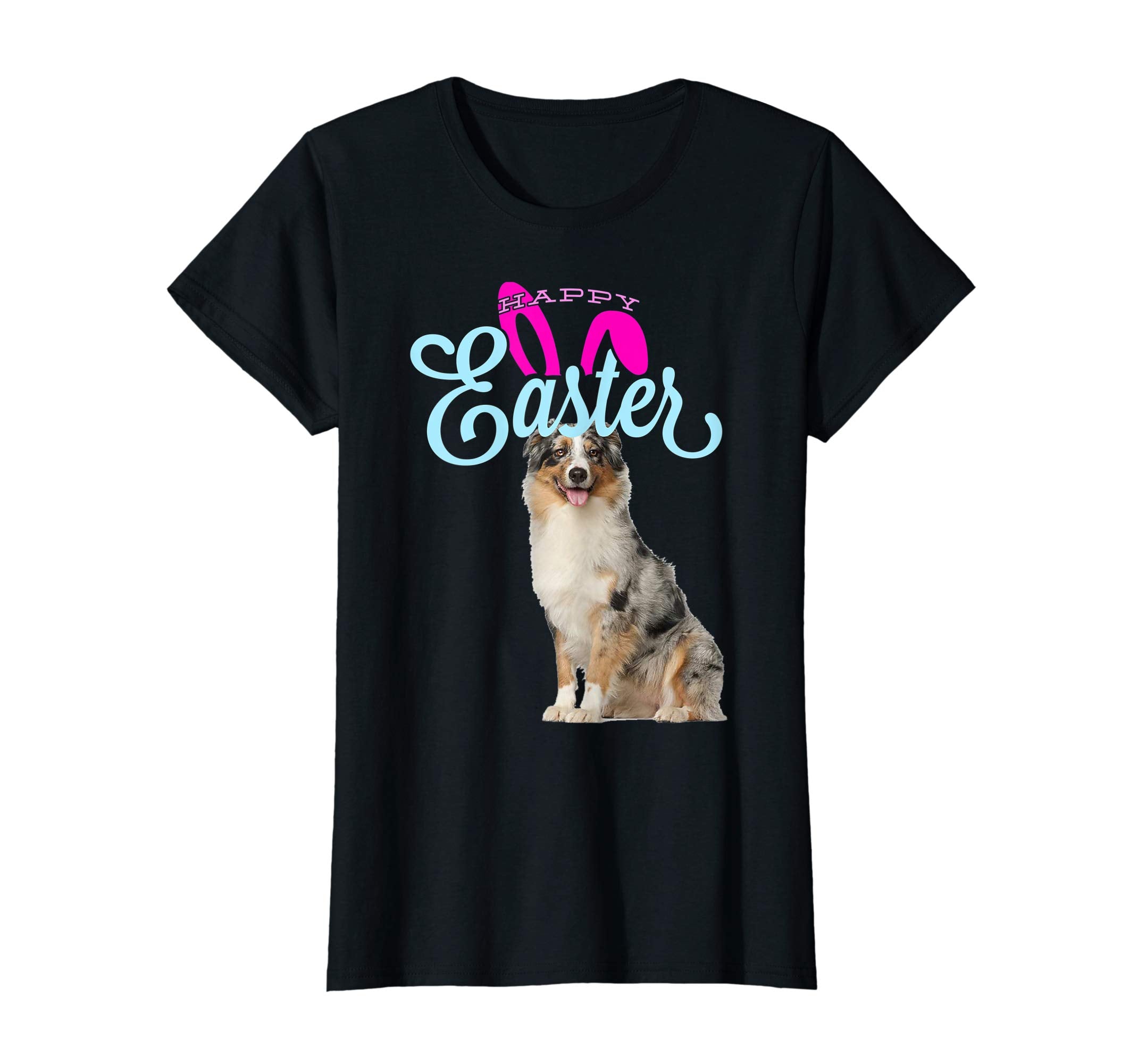 Easter Bunny Aussie Shepherd Tshirt Dog Men Women Gift