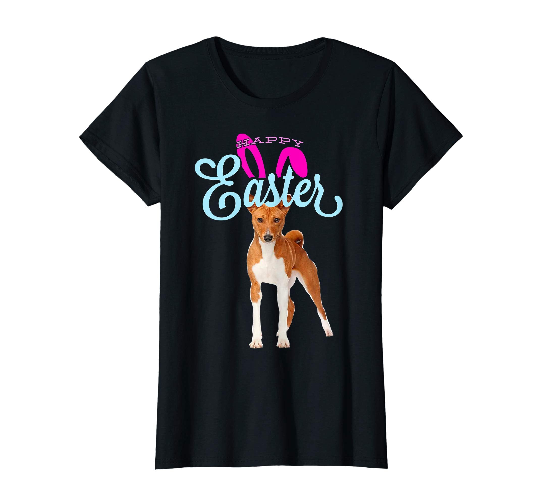 Easter Bunny Basenji Tshirt Dog Men Women Gift Easter Day