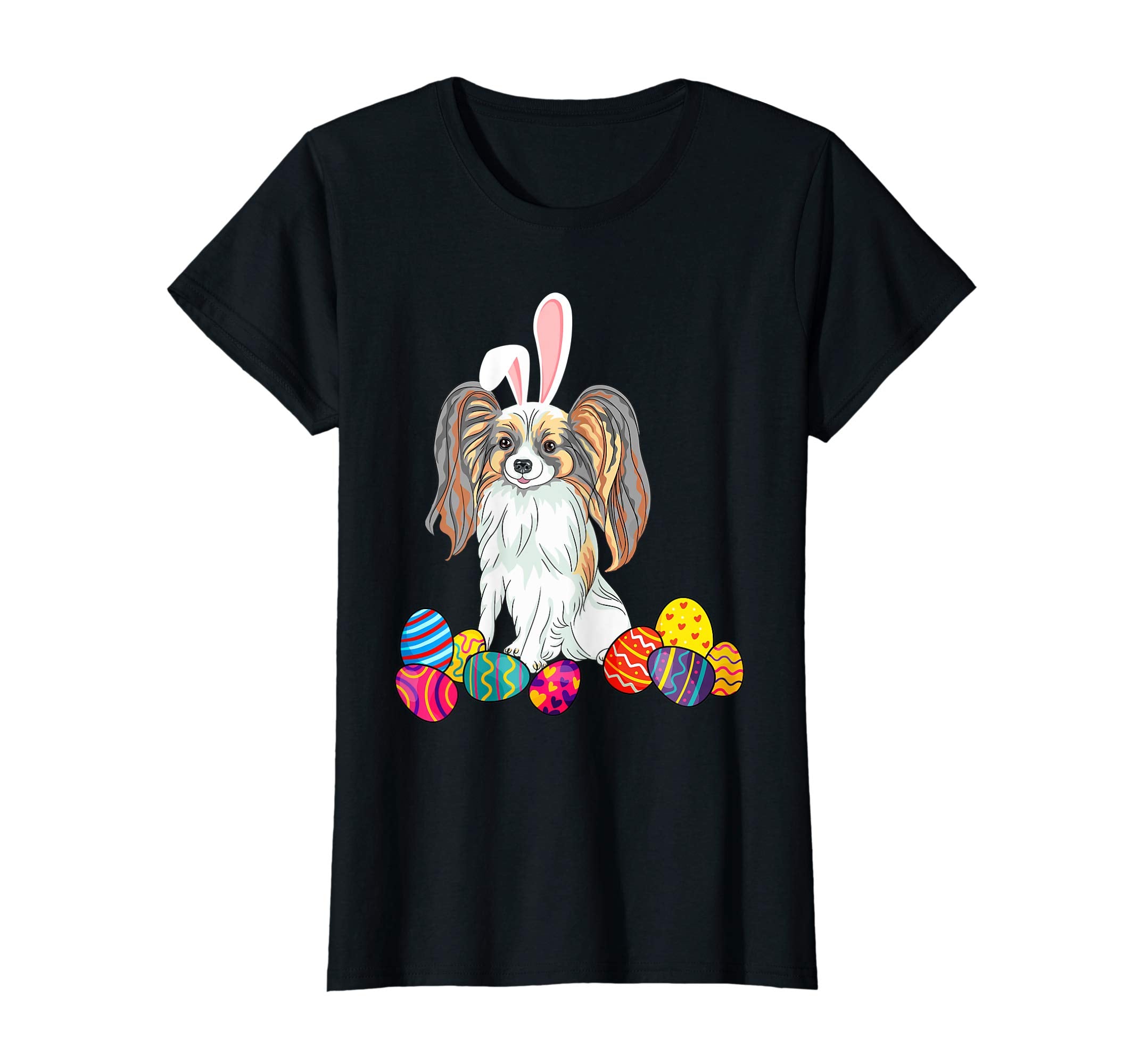 Papillon Bunny Ear With Egg Easter Easter Day Shirt