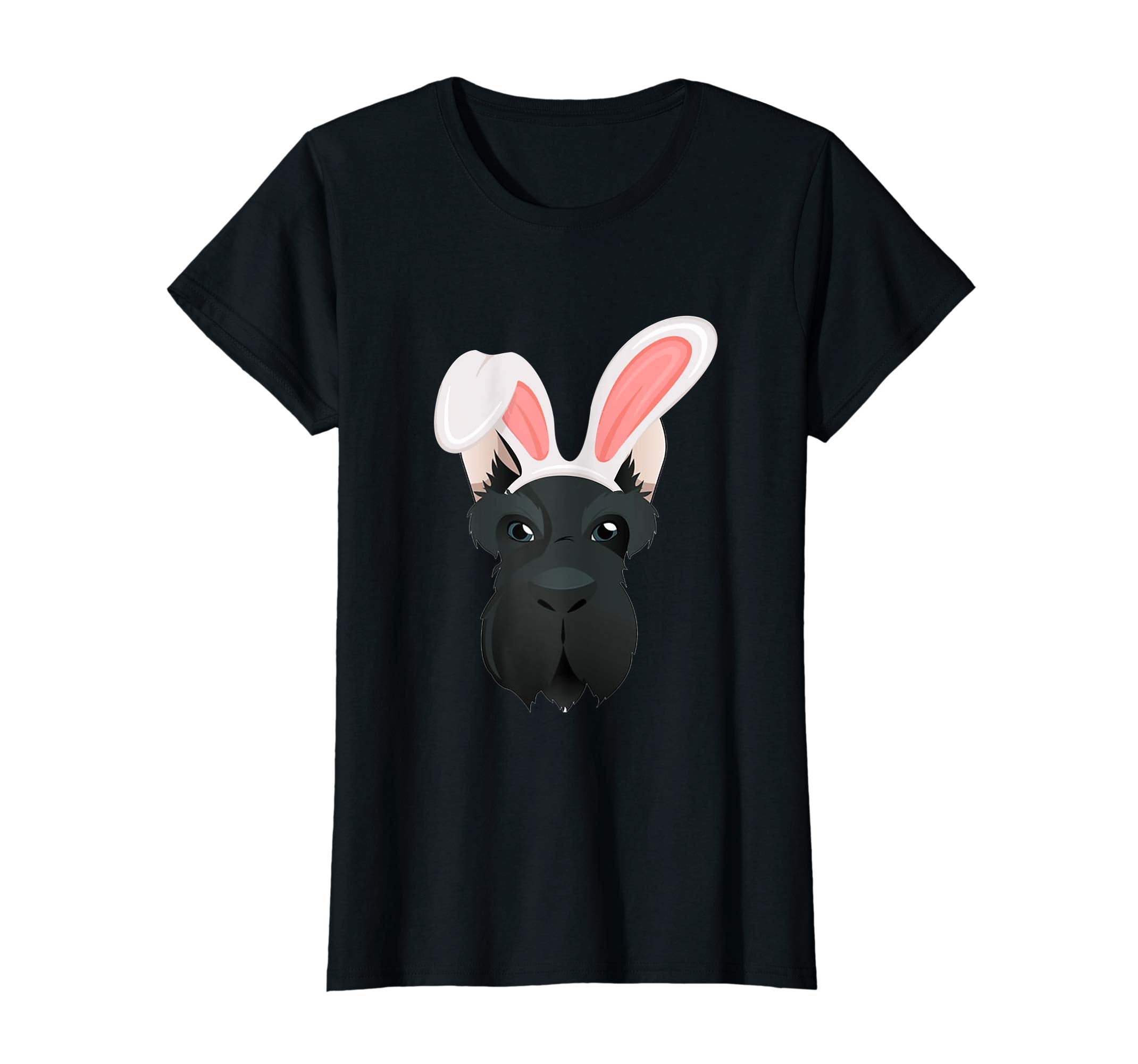 Scottish Terrier Dressed As Easter Bunny Rabbit Ears T-Shirt