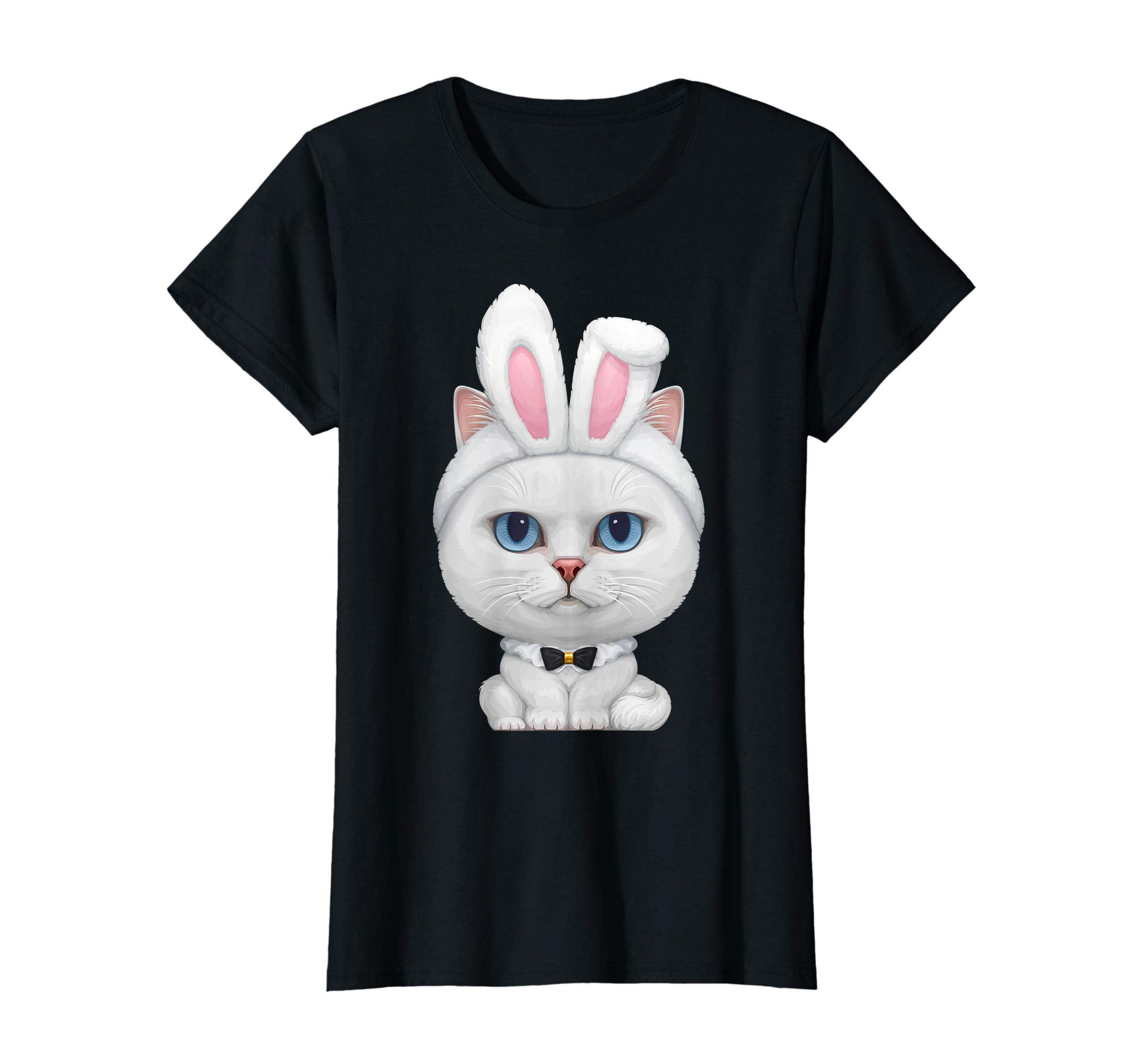 White Cat in the Easter Bunny Costume T-Shirt