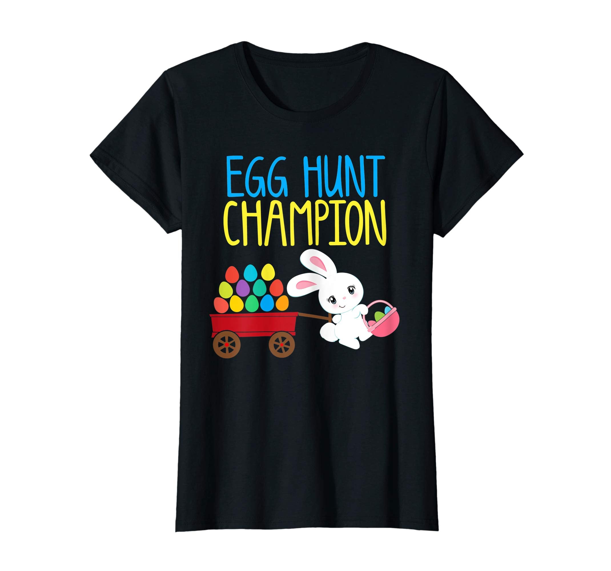 Easter Bunny T-Shirt Girls Kids Toddlers EGG HUNT CHAMPION