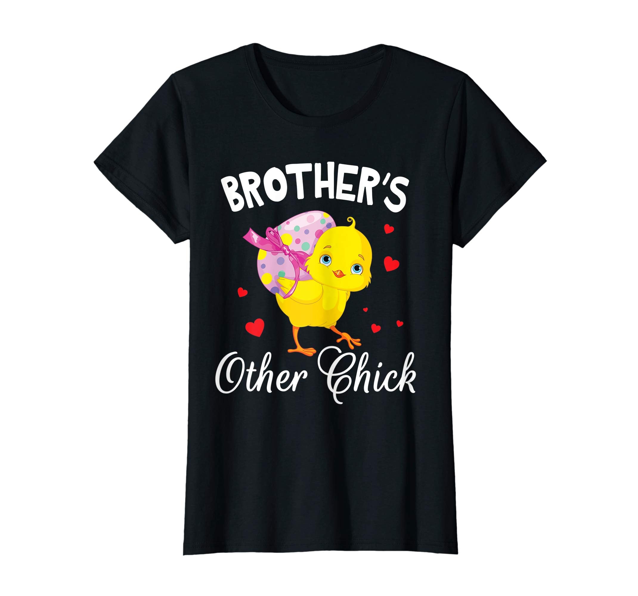 Hearts Chick With Big Easter Egg Shirt Brother's Other Chick