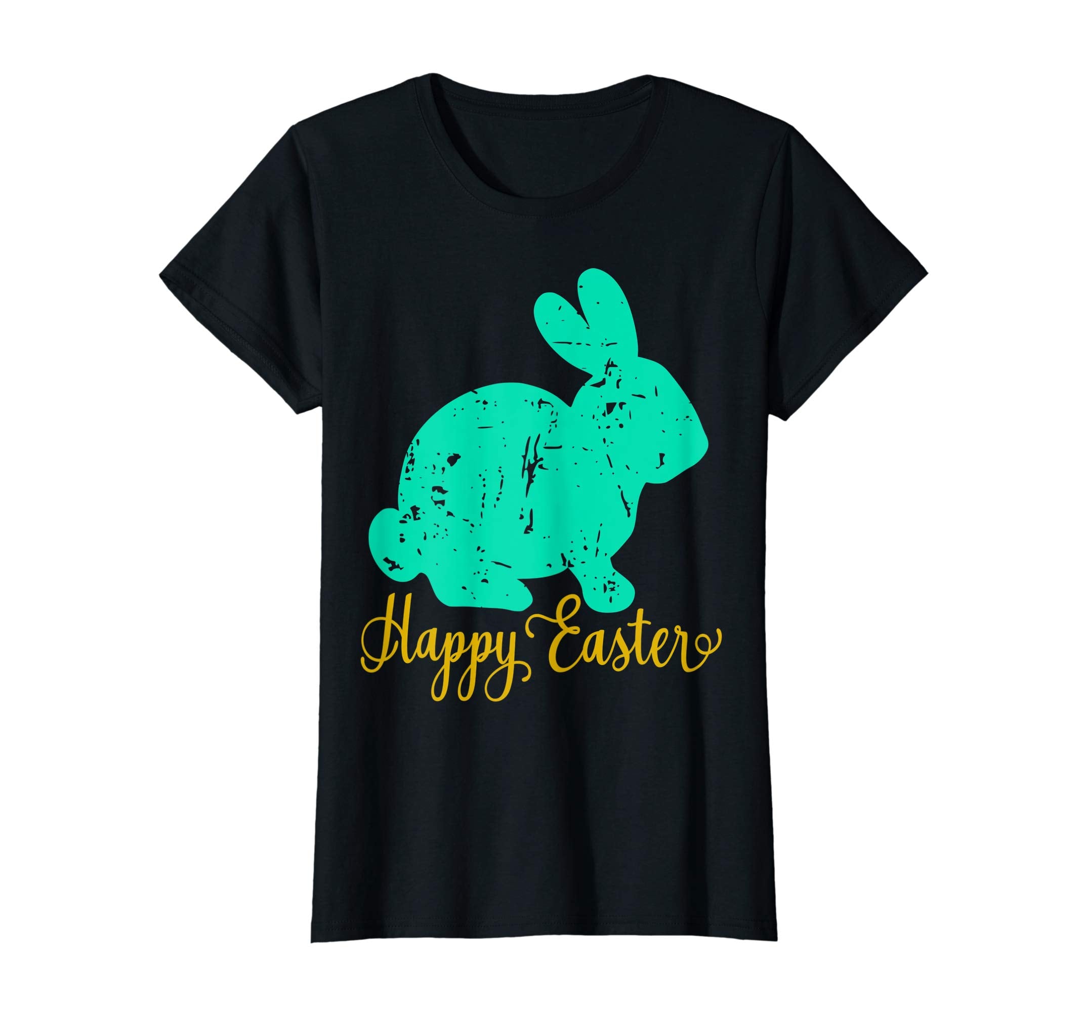 Happy Easter Bunny Shirt Distressed Vintage Grunge Teacher