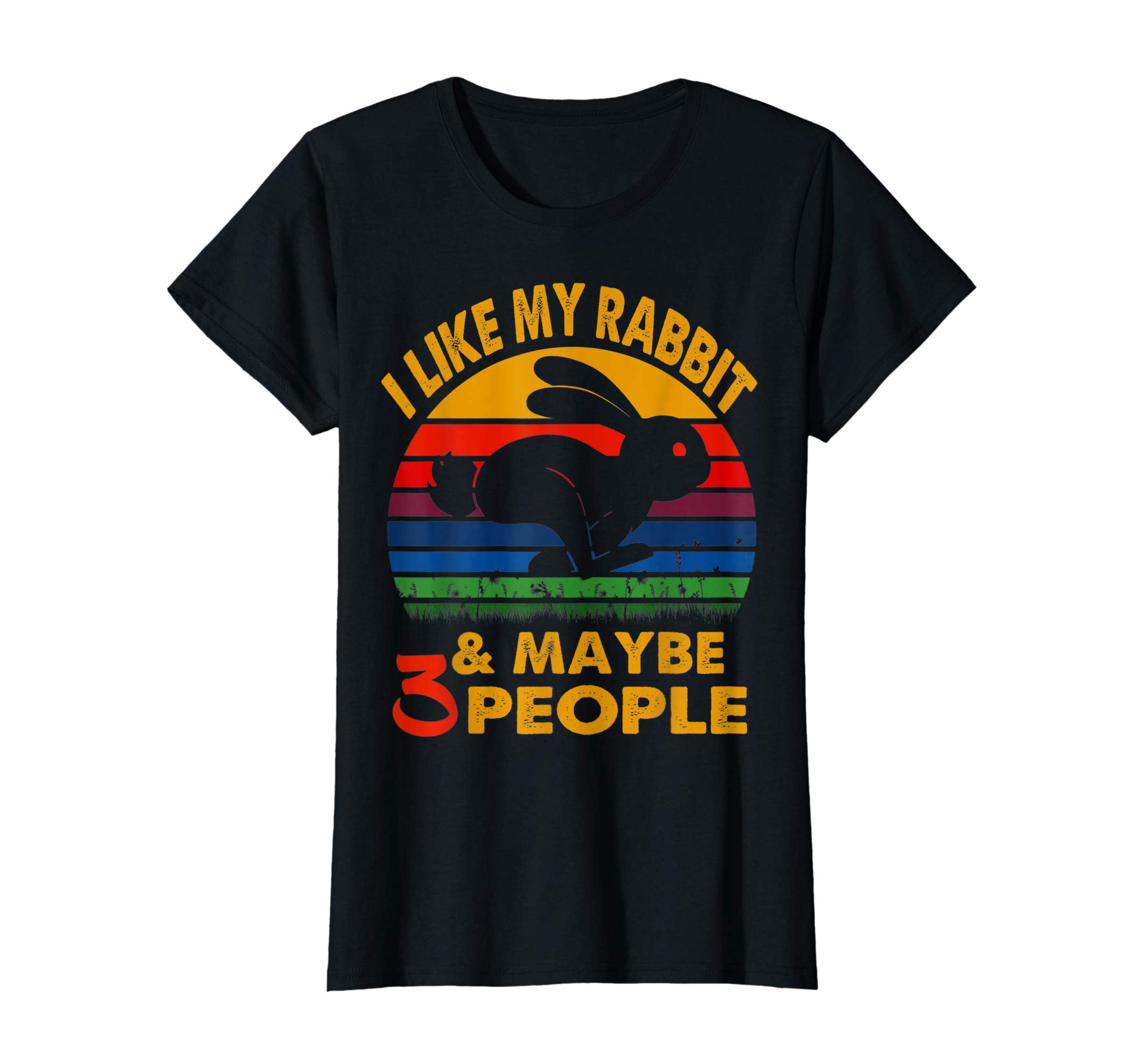 I like my rabbit maybe 3 people tshirt for Easters day an