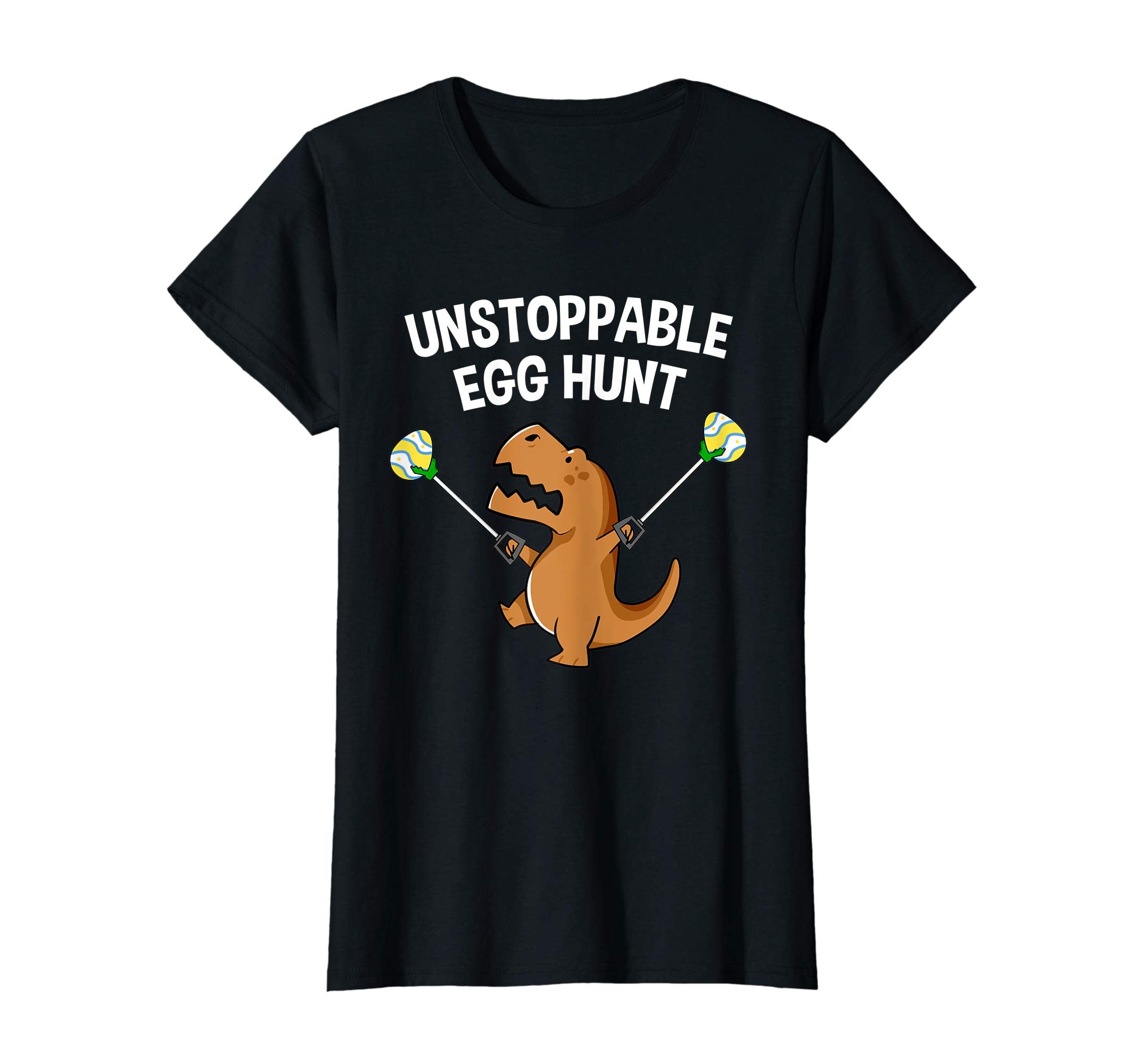 Funny T-Rex Dinosaur Unstoppable Easter Egg Hunt T-Shirt