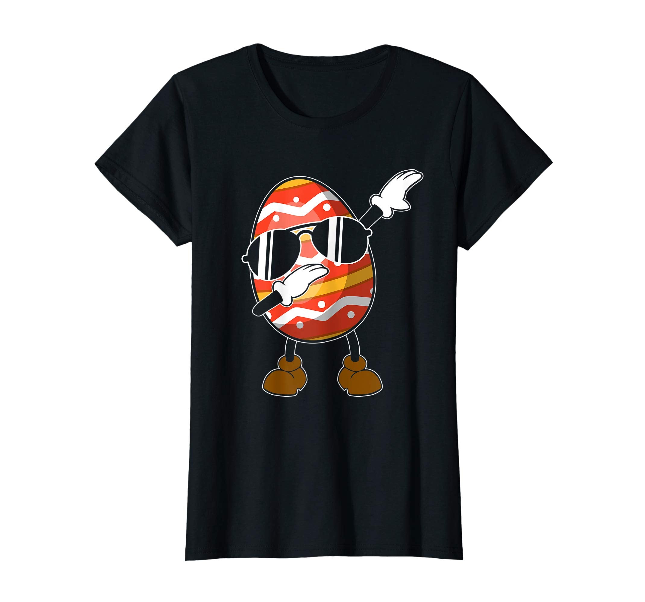 Dabbing Egg Easter Bunny Rabbit T-Shirt Kids Boys Girls