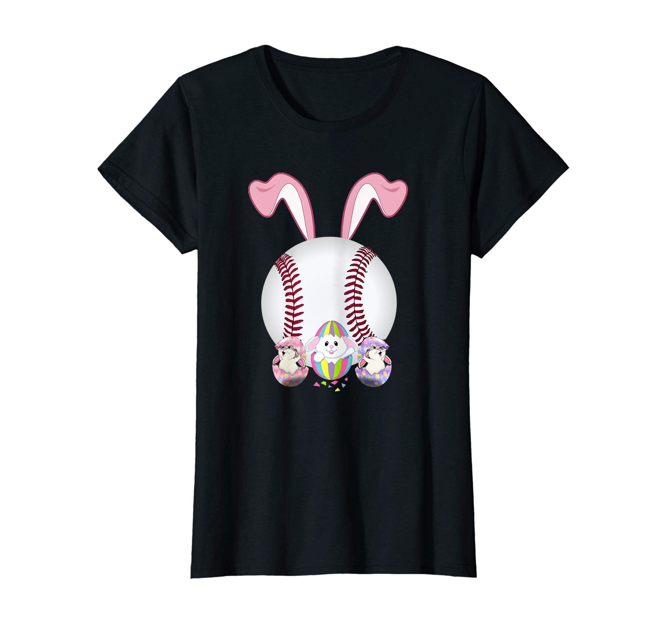 Baseball Easter Bunny Egg T-Shirt Funny For Men Women