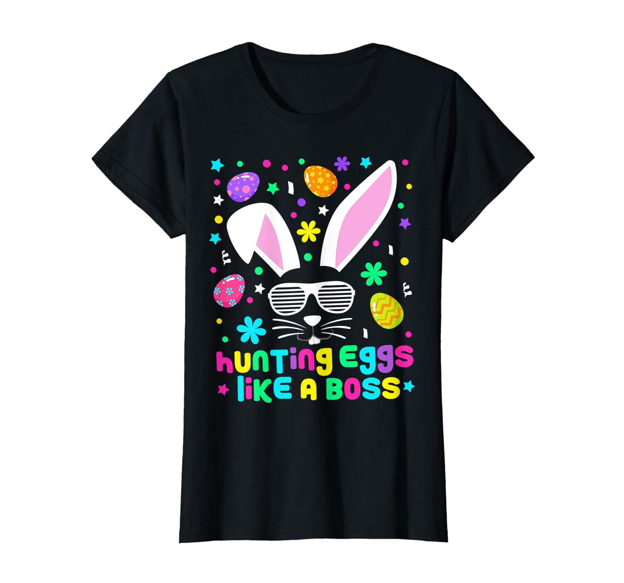 Kids Hunting Eggs Boss Easter Bunny Cool Novelty Shirt Gift