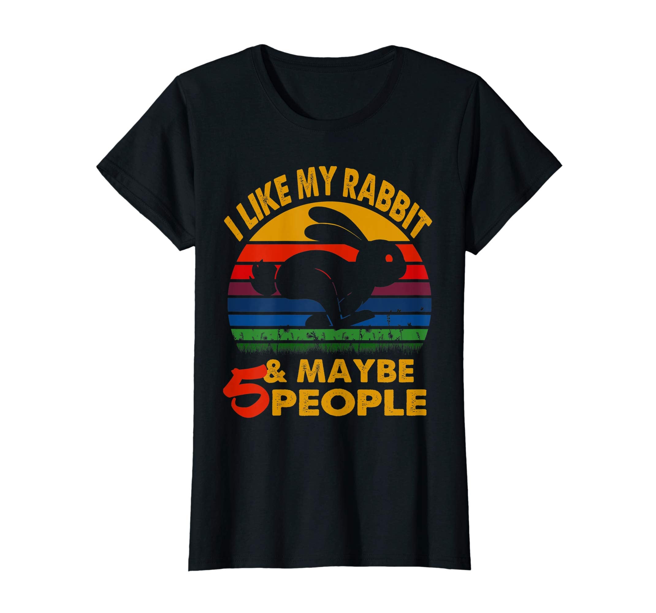 I like my rabbit &amp; maybe 5 people tshirt for Easter's day an
