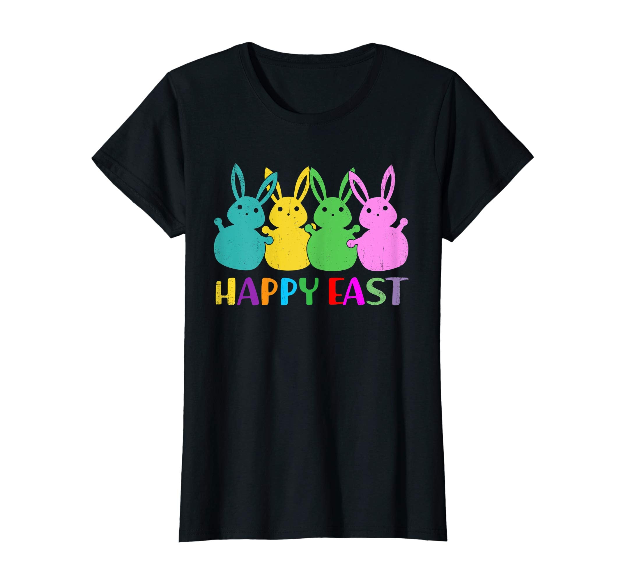 Happy Easter Shirt Colorful Bunny Eggs Gift TShirt