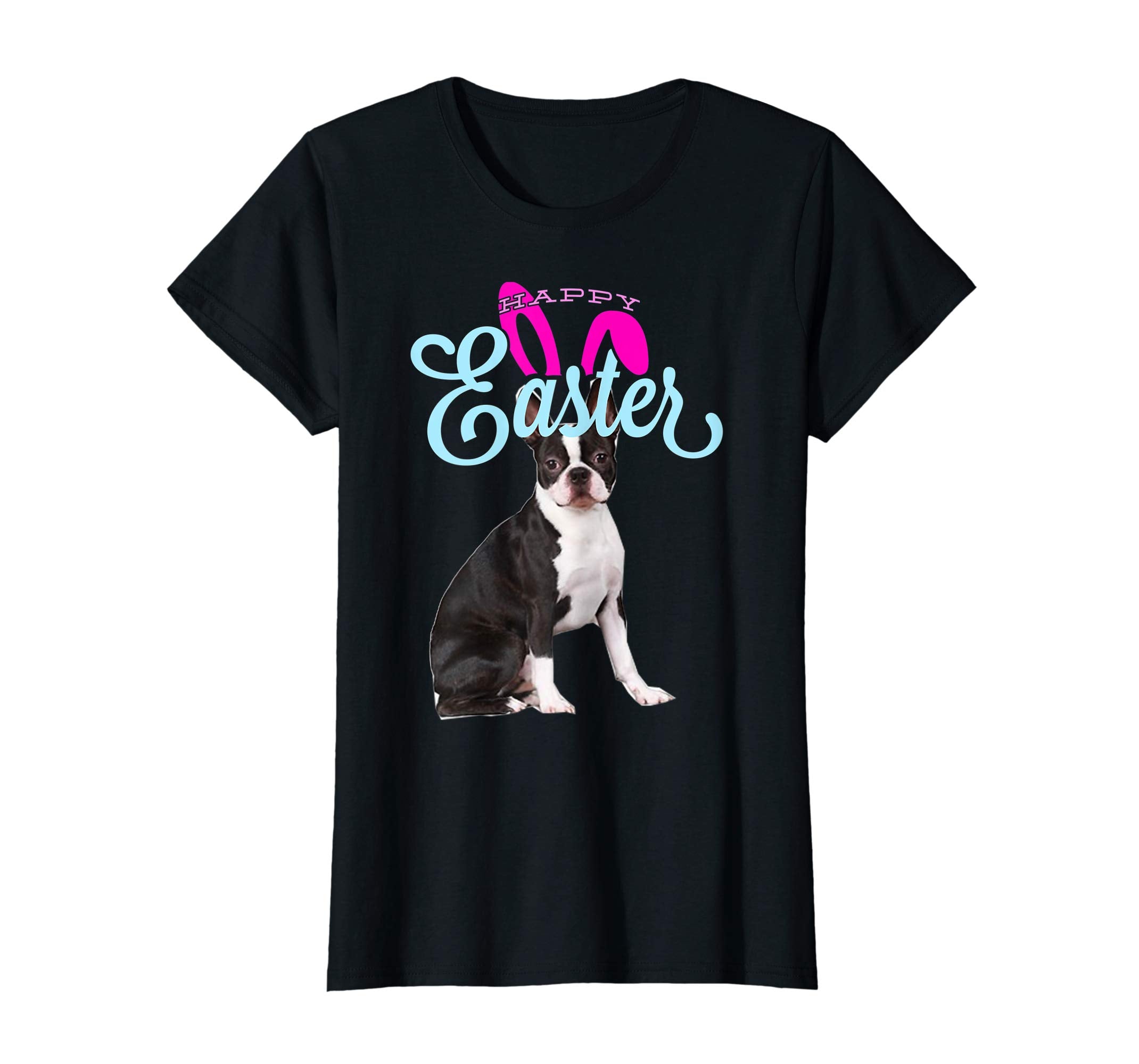 Easter Bunny Boston Terrier Tshirt Dog Men Women Gift Easter