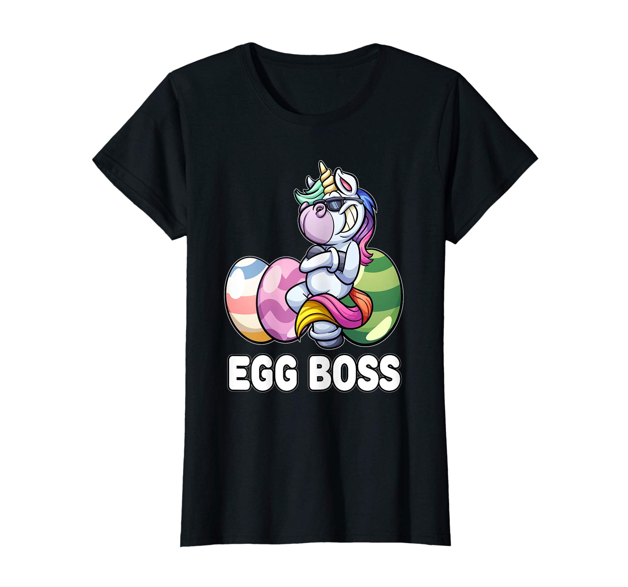 Egg Boss Unicorn Easter Shirt For Kids Girls Boy Easter Gift