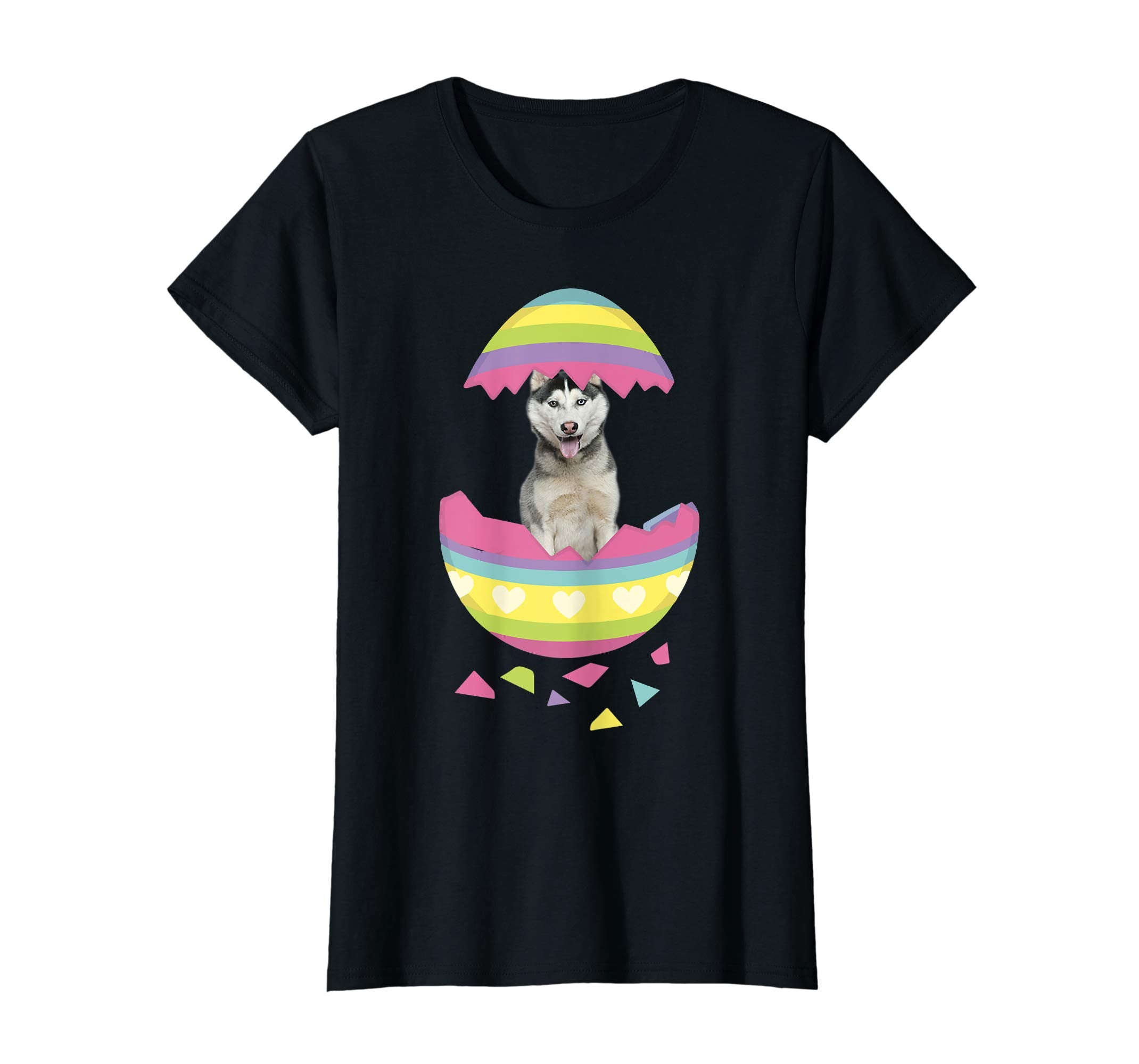 Husky Easter Egg T-Shirt Dog Lover