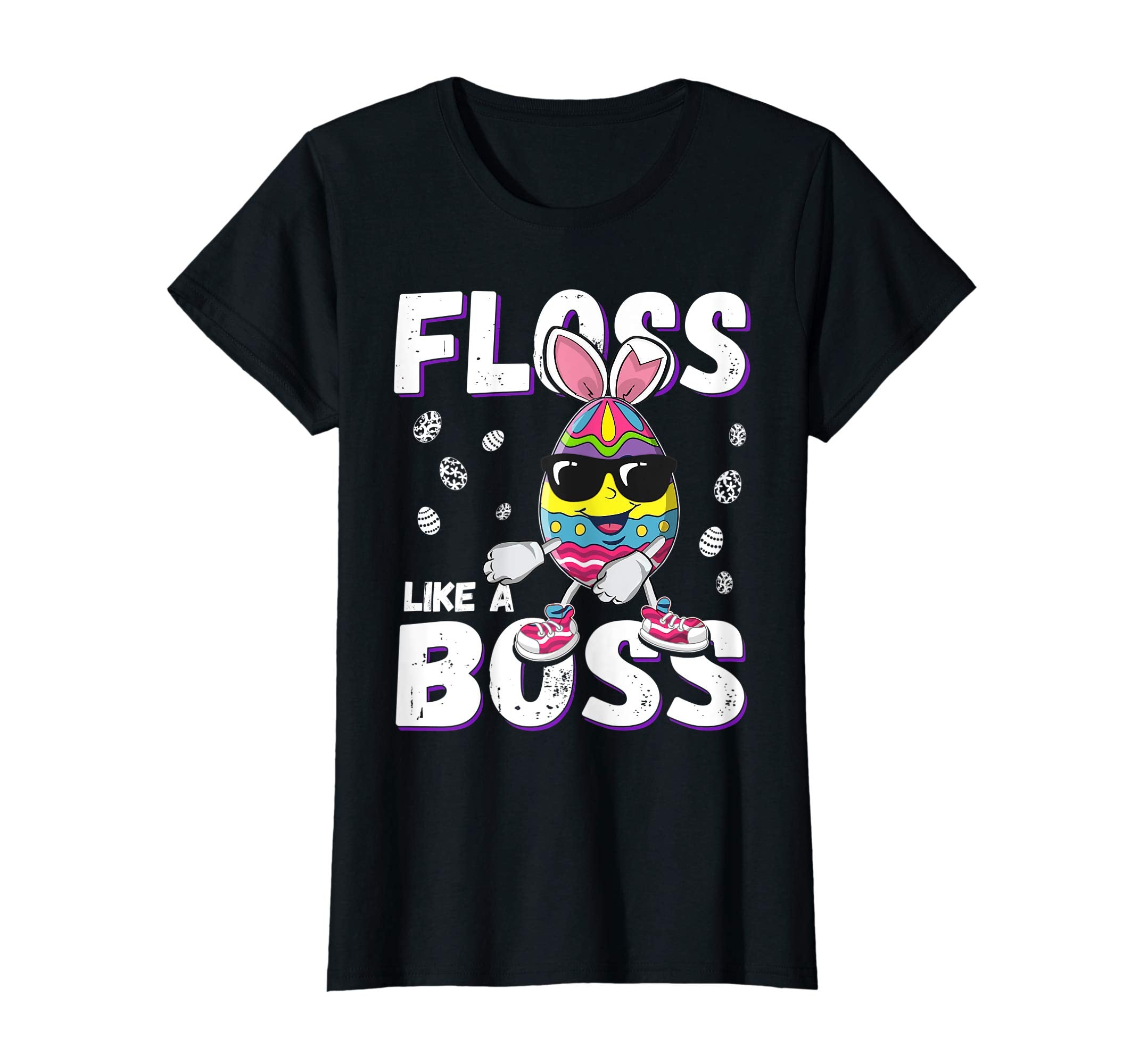 Egg bunny Easter Floss like a boos shirt easter funny shirt
