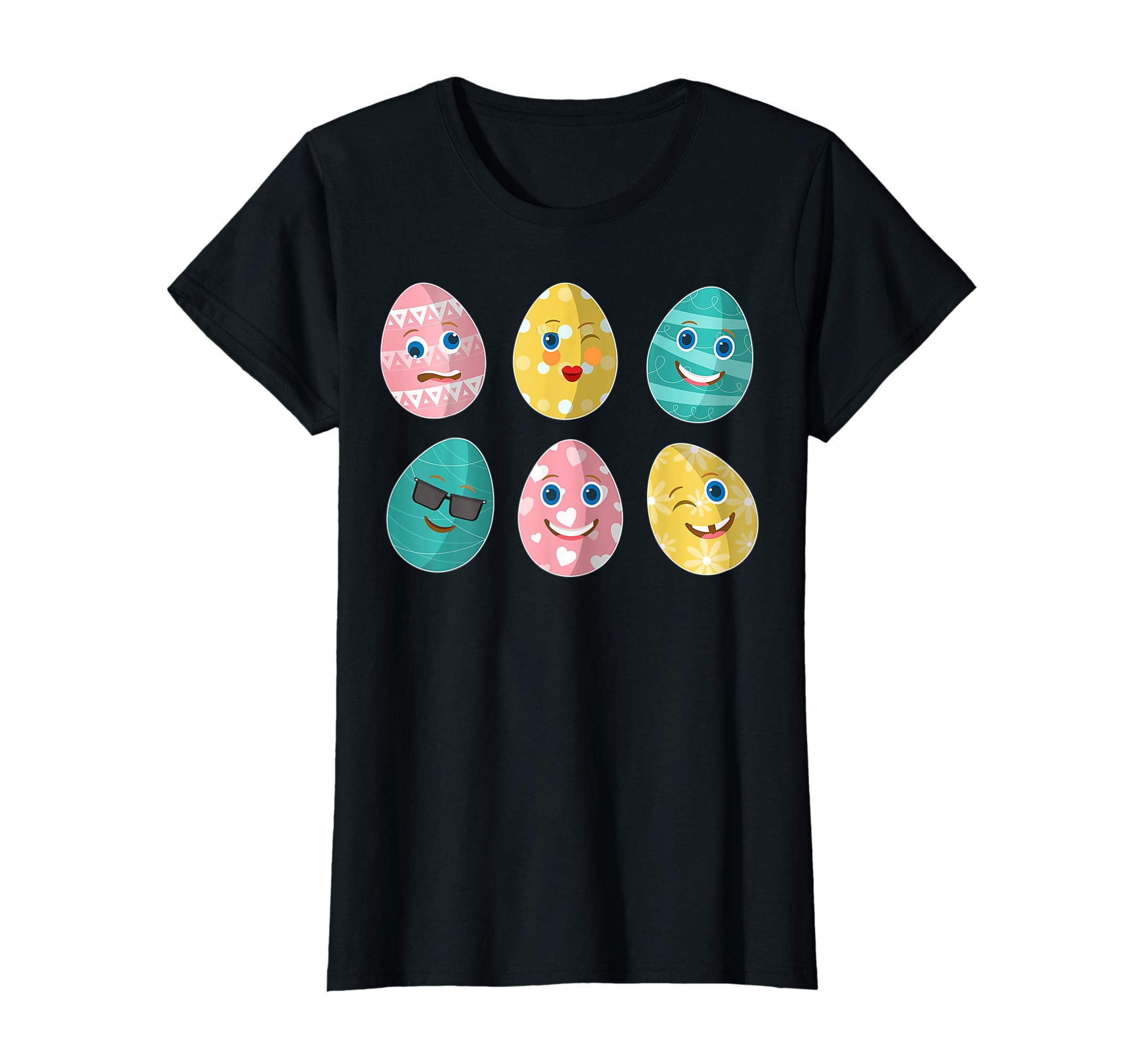 Funny Easter Eggs Emotion Faces Happy Easter Day Shirt