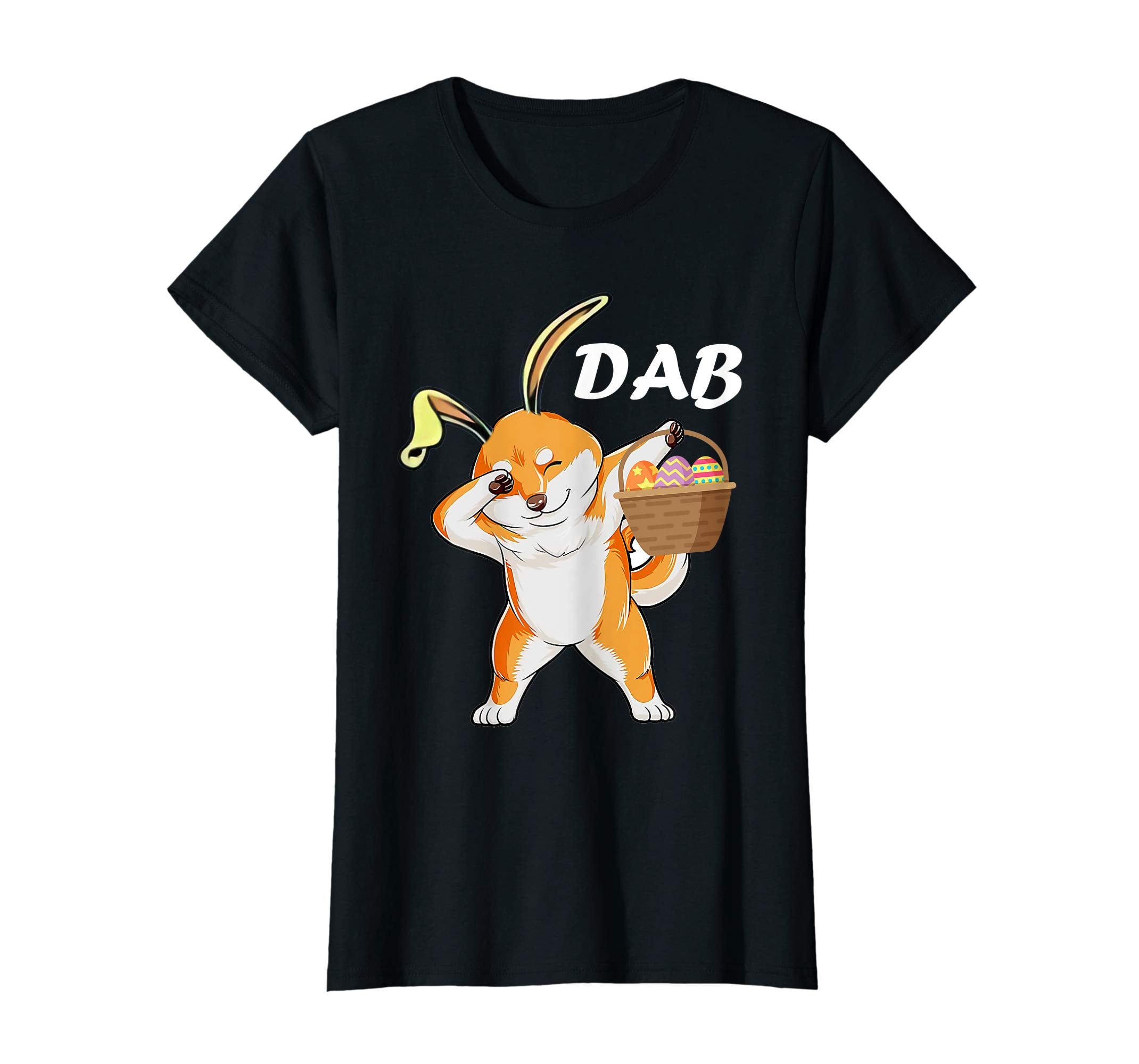 dog Shiba dabbing easter egg shirt