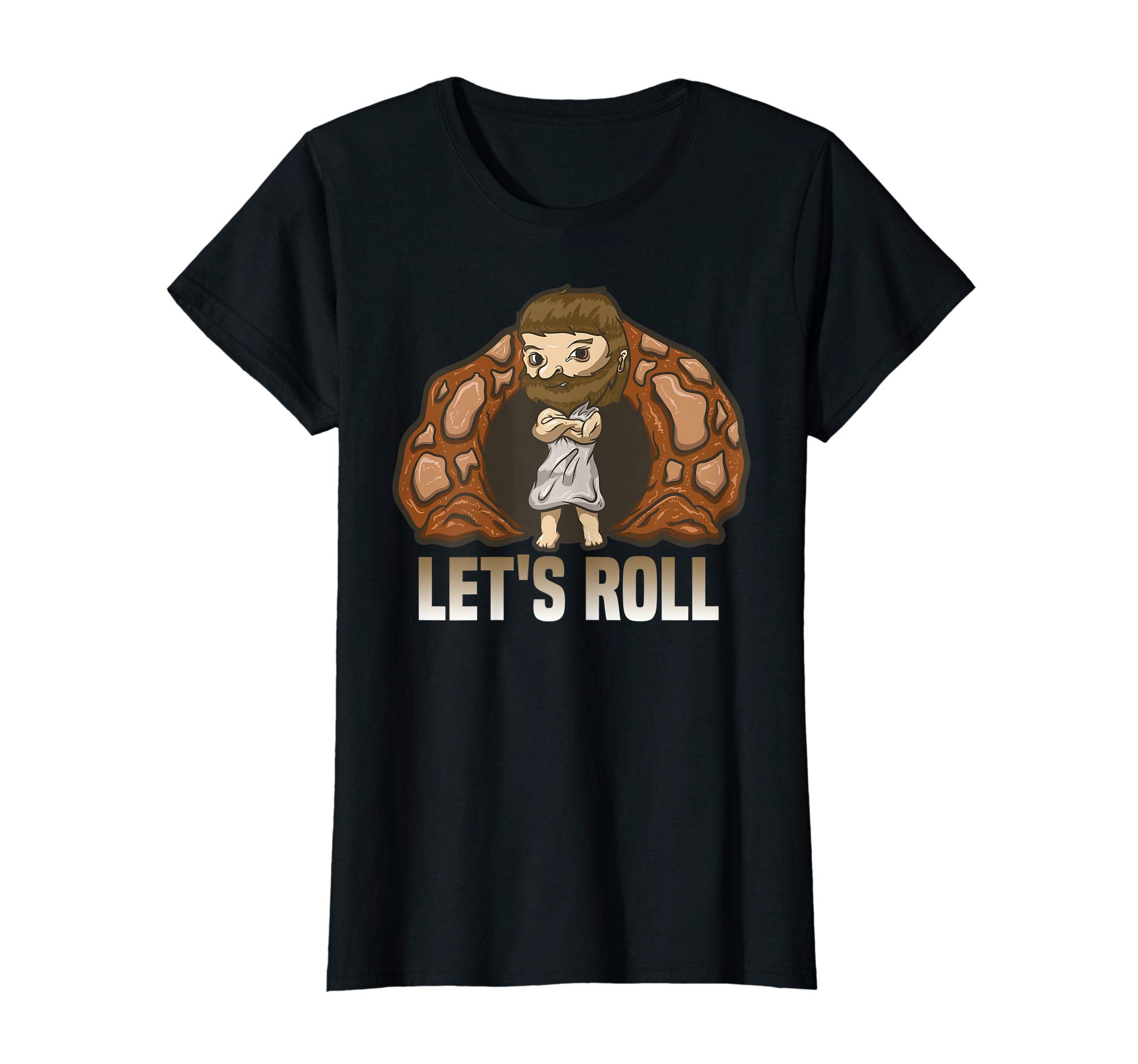 Easter Jesus T Shirt Resurrection Stone Rolling Let's Roll
