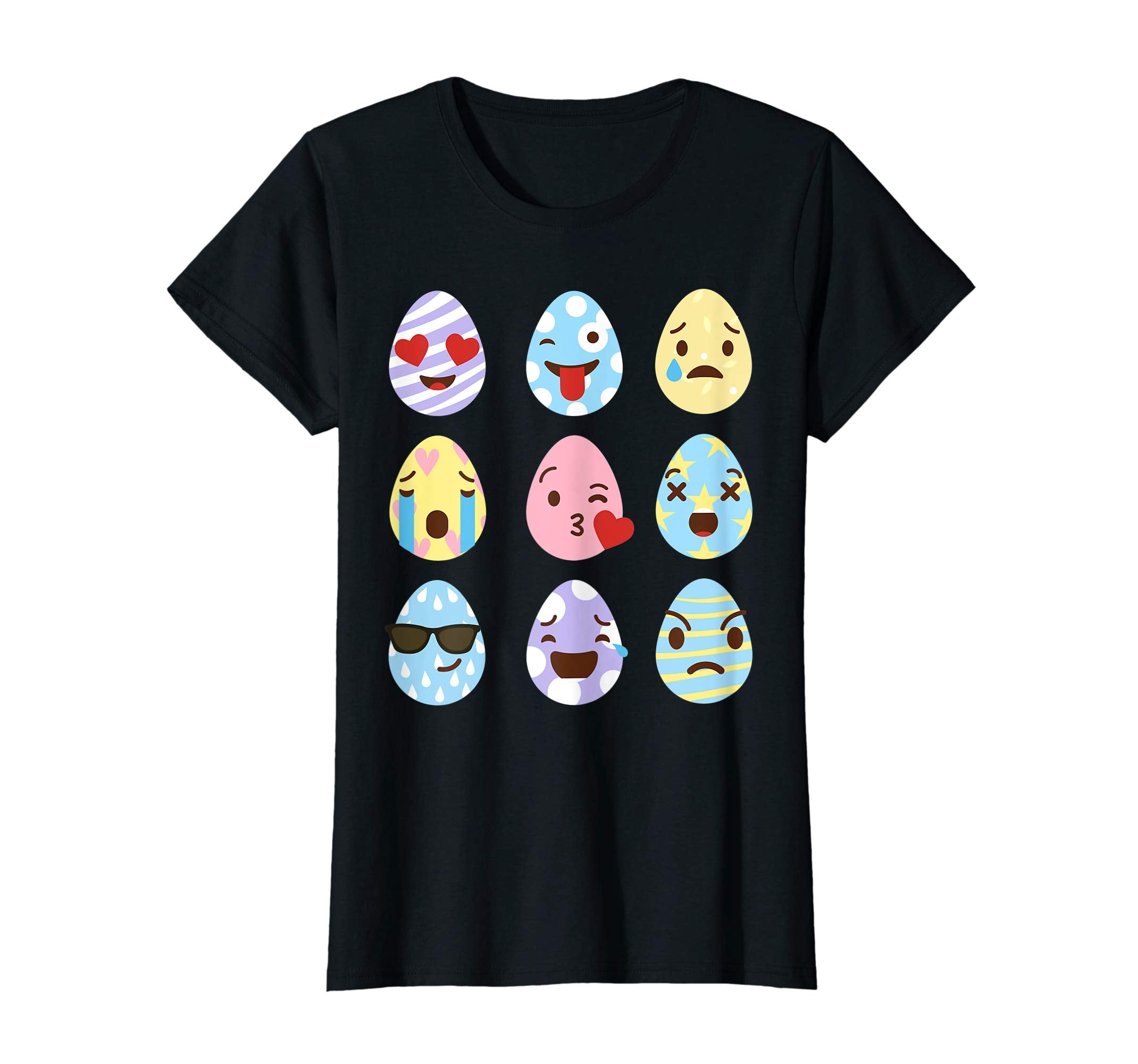 Funny Easter Eggs Emoji Shirt Kids Women Gifts