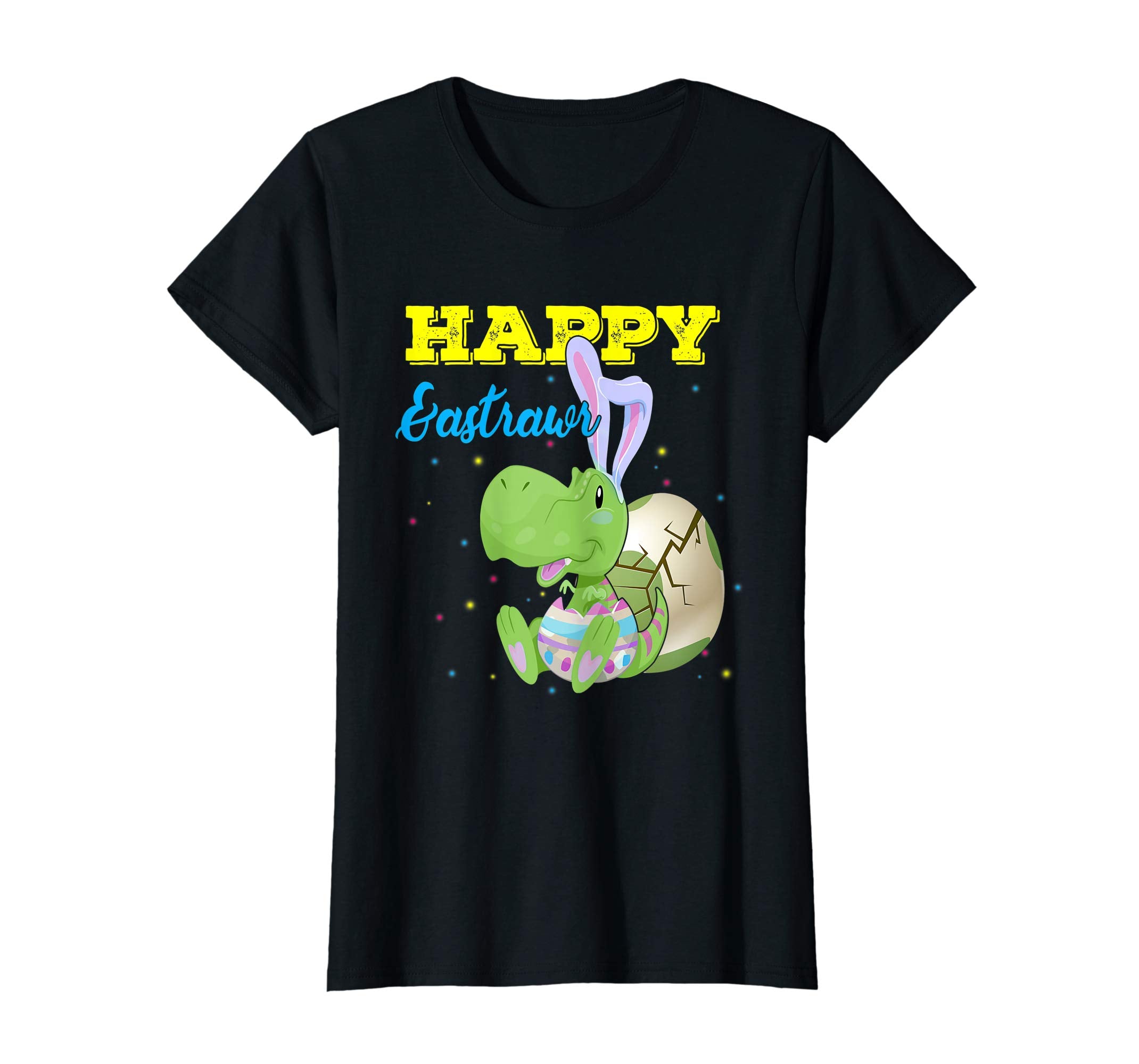 Happy Eastrawr T Rex Dinosaur Easter Bunny Egg Shirt Kids