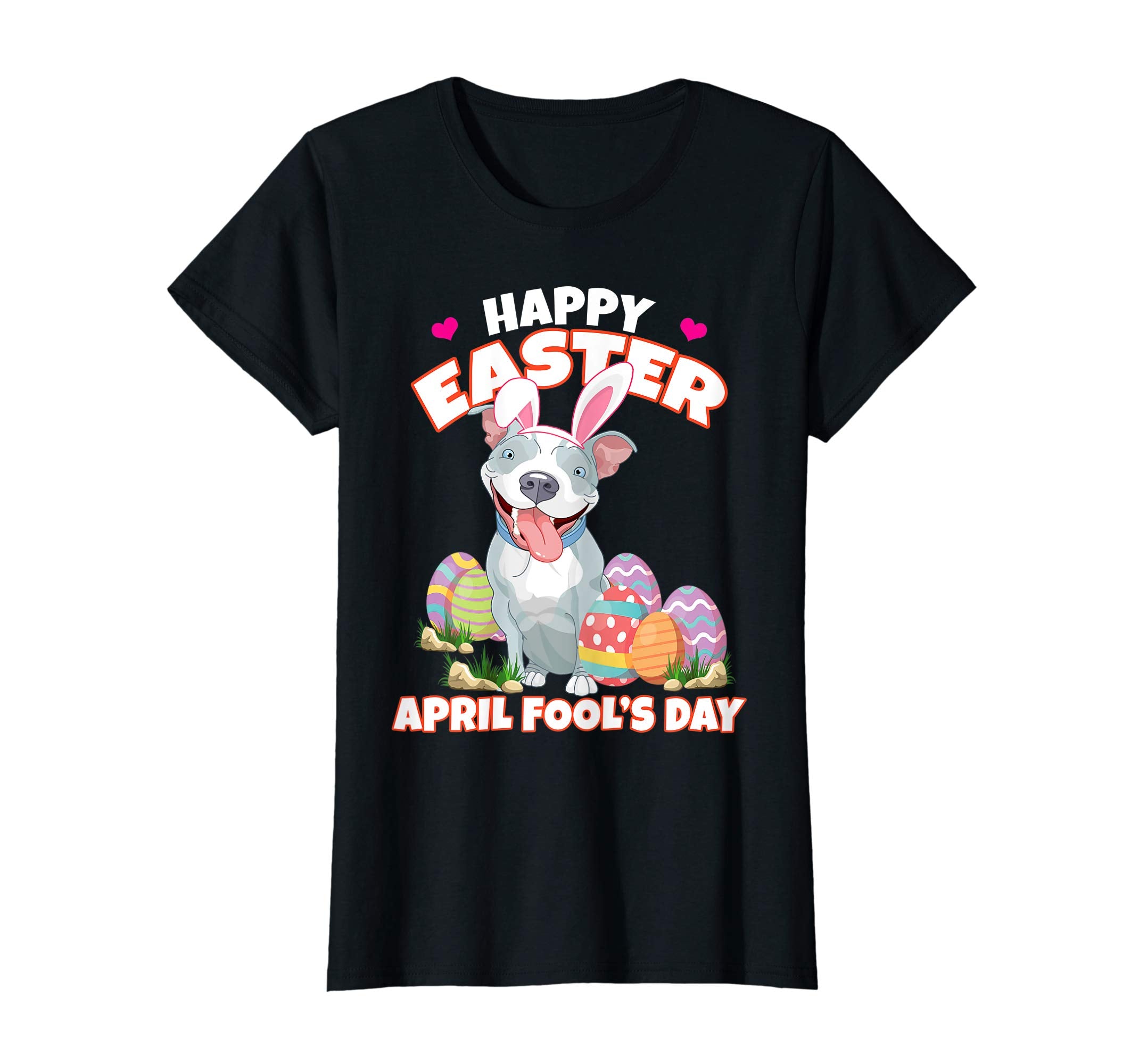Happy Easter April Fool's Day Funny Pit Bull T Shirt