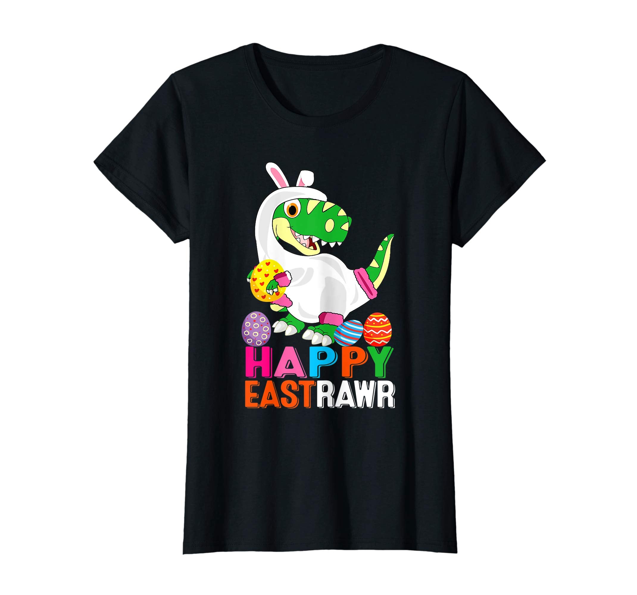 Happy Eastrawr Shirt Funny Dinosaur Easter Bunny Gift Kids