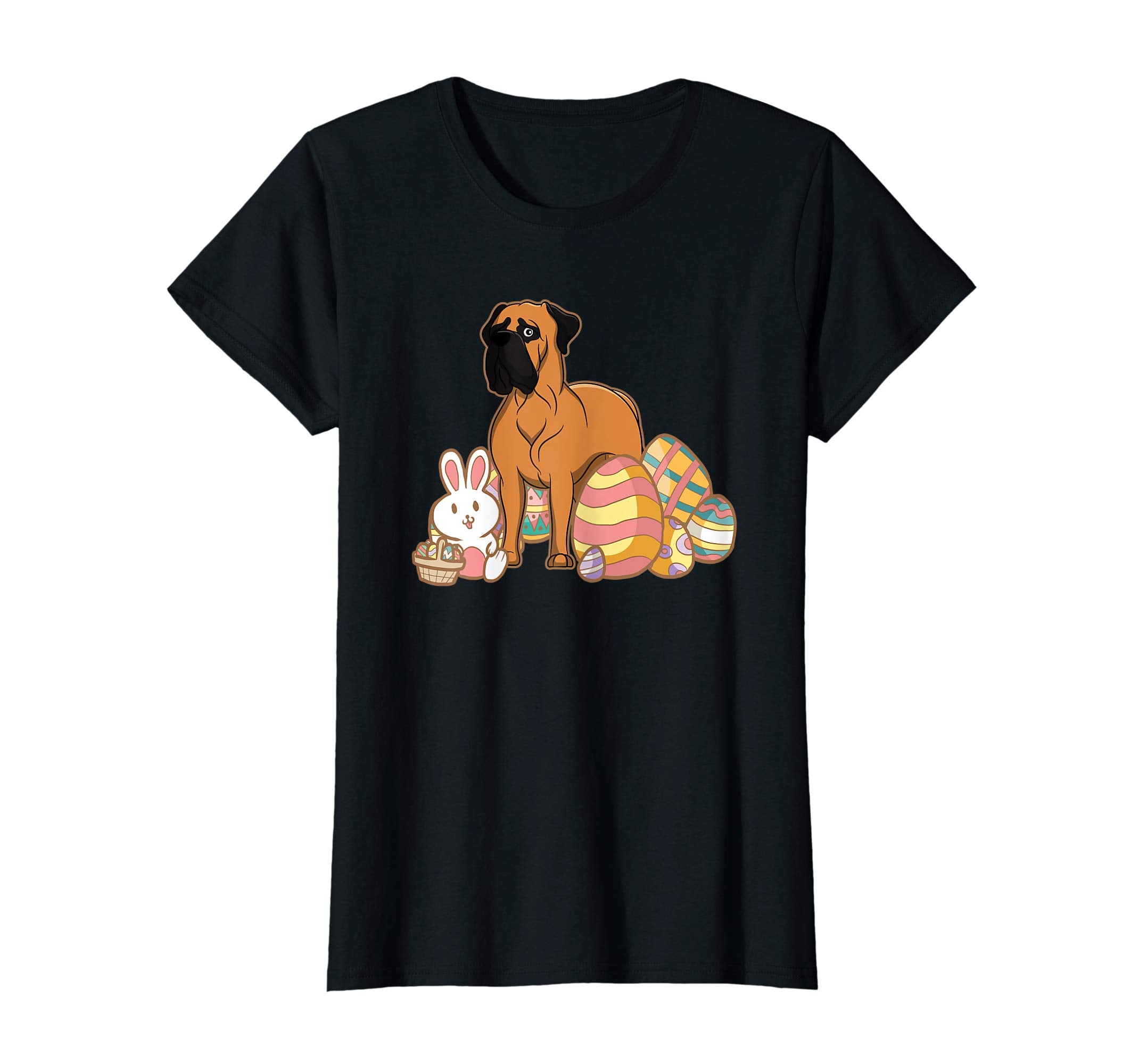 Easter Bullmastiff Dog T-Shirt Gift