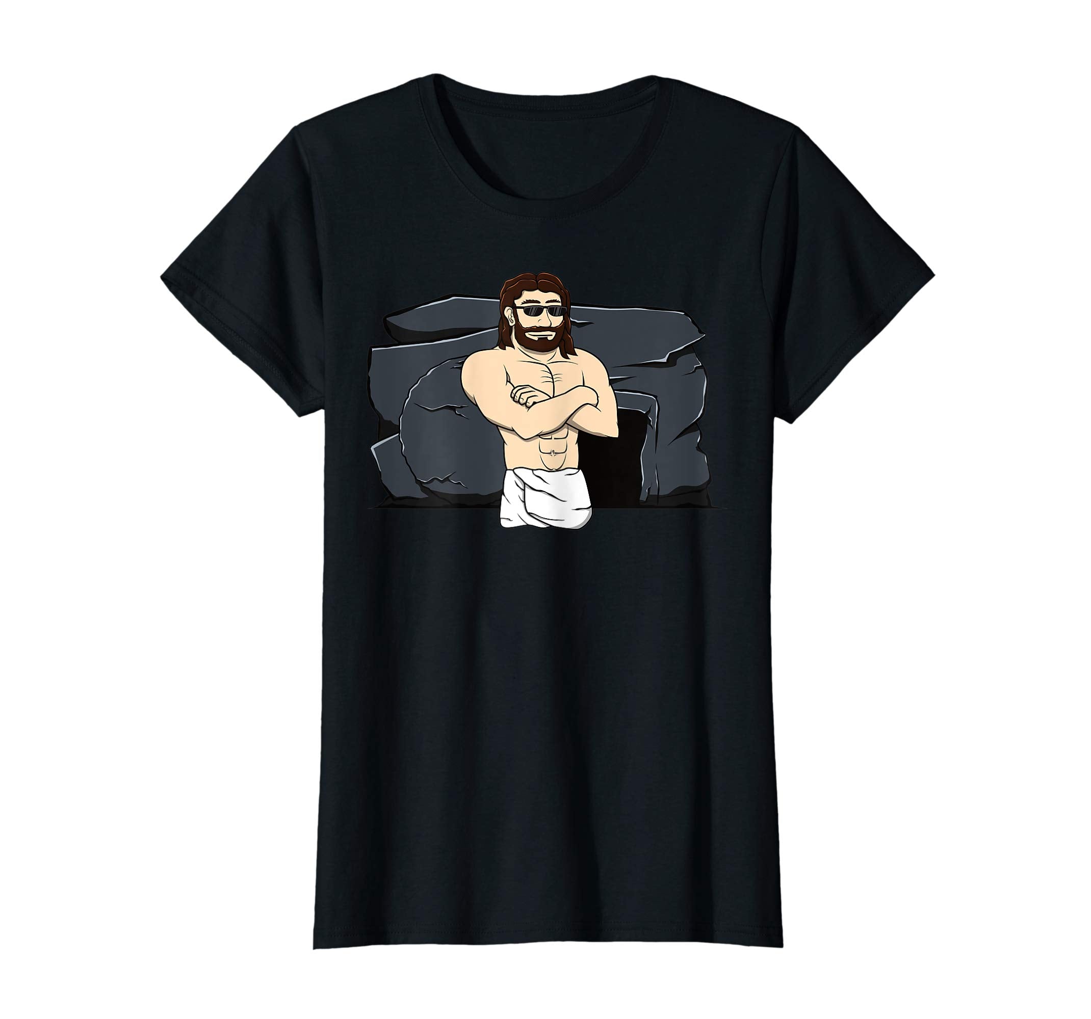 Easter Jesus T Shirt Resurrection Stone Rolling Let's Roll