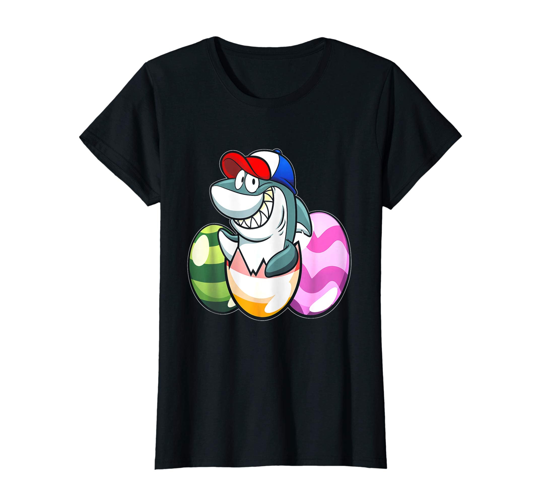 Easter Shirts For Kids Boys Girls Shark Shirt Easter Eggs